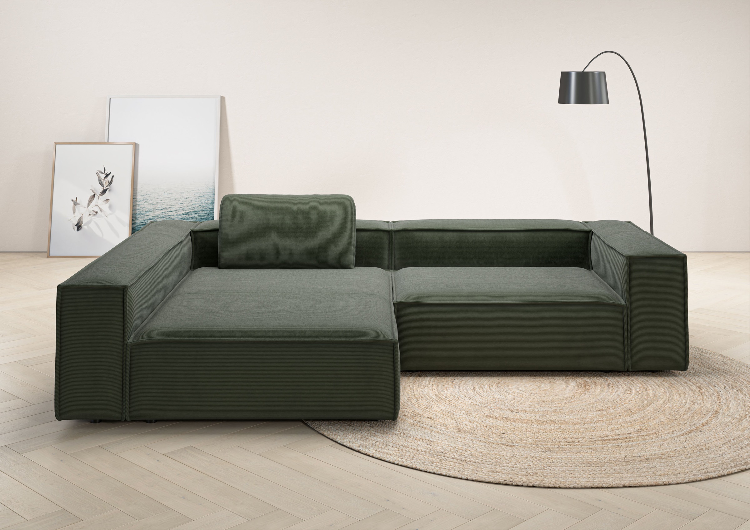 Places of Style Ecksofa "Watertown, moderne XXL L-Form, 306 cm breit", Komf günstig online kaufen
