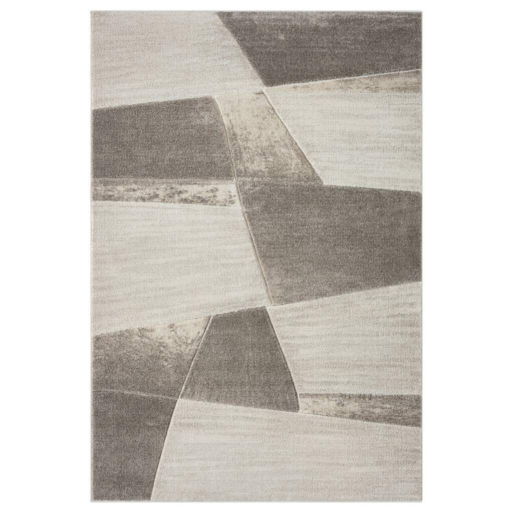 Carpet City Teppich »BONITO 9053«, rechteckig, 11 mm Höhe, Läufer, Flachflor, Hochtief-Muster/ 3D-Effekt, Geo-Muster, Wohnzimmer