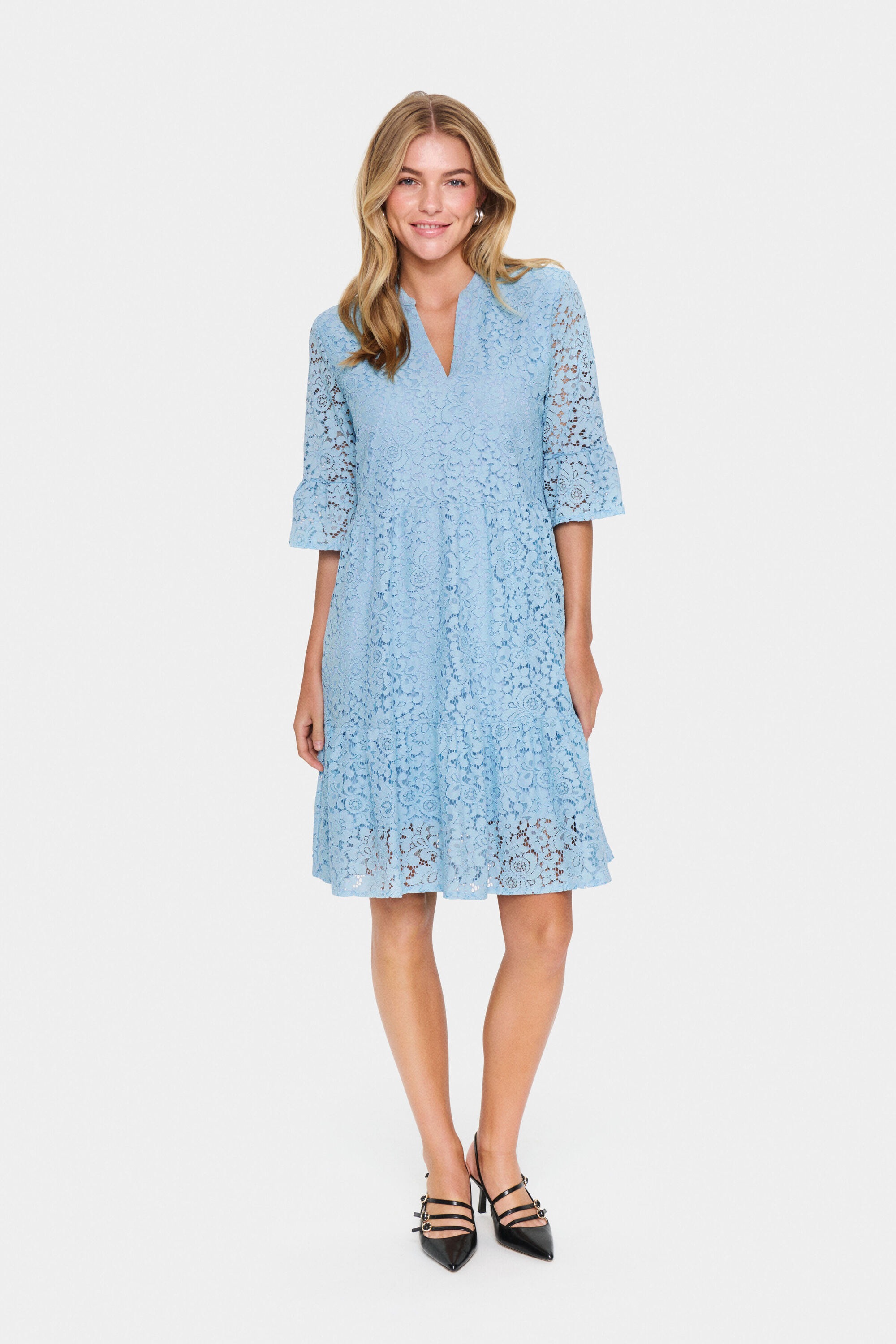 Saint Tropez Midikleid »Damen Kleid ZannaSZ«