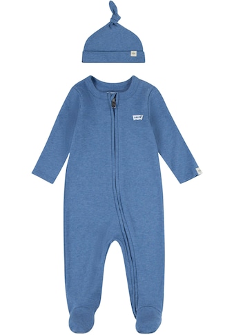 Neugeborenen-Geschenkset »LVN FOOTED COVERALL & HAT SET«, (Set, 2 tlg.)