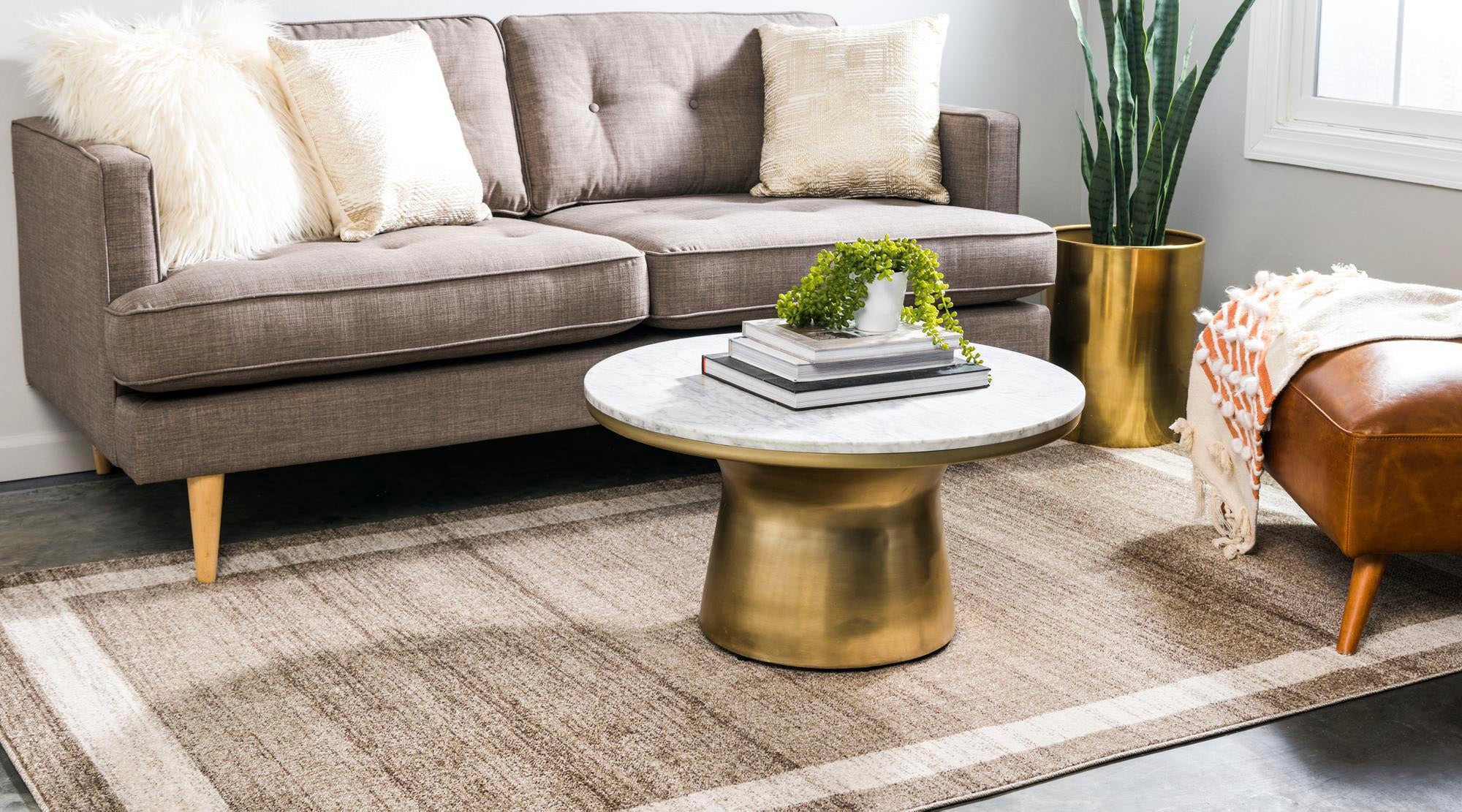 Myflair Möbel & Accessoires Teppich »Good Times, LAGERRÄUMUNG!«, rechteckig, 13 mm Höhe, Kurzflor, gewebt, melierte Optik, mit Bordüre