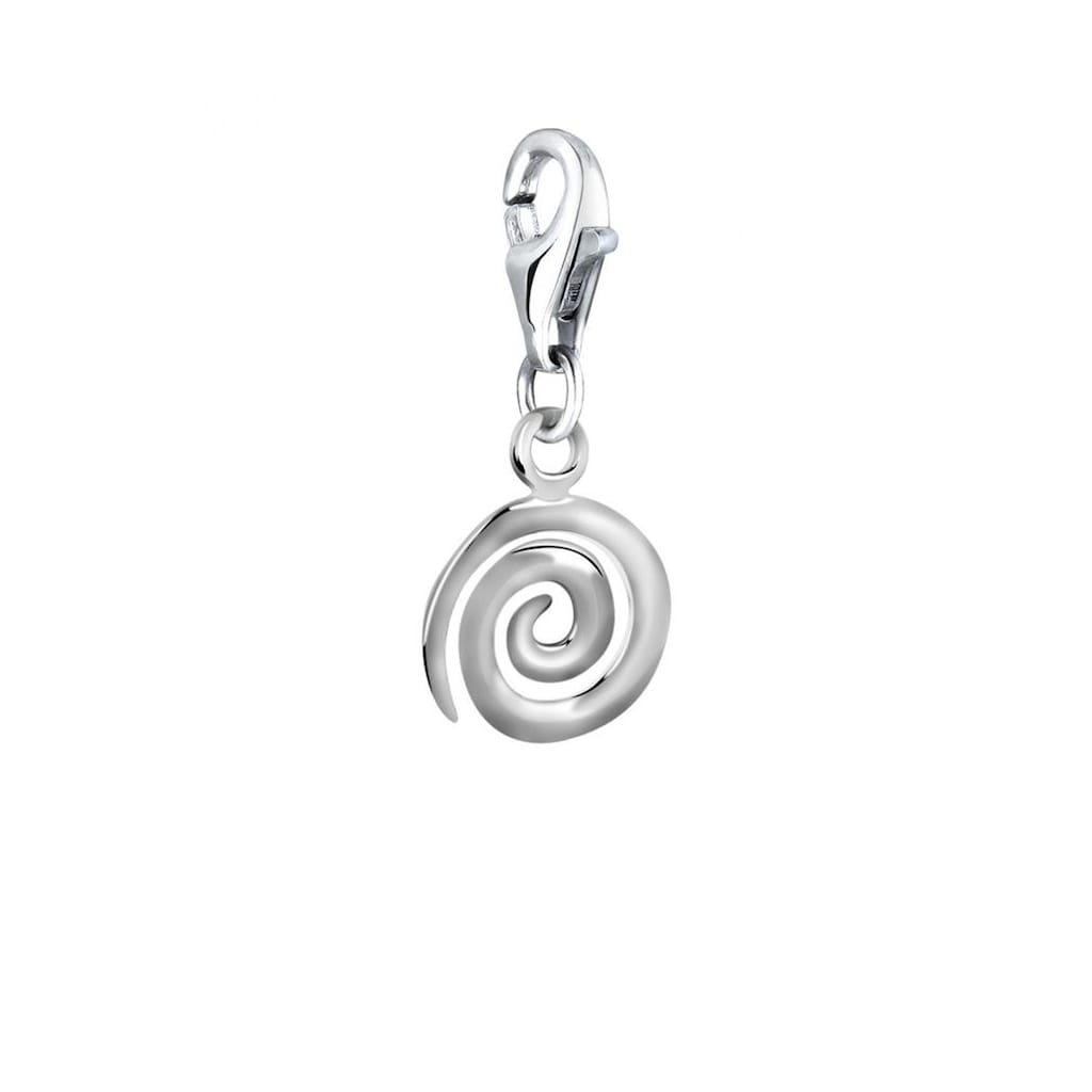 Nenalina Charm-Einhänger »Spirale Geo Kreis Charm rund 925 Silber«