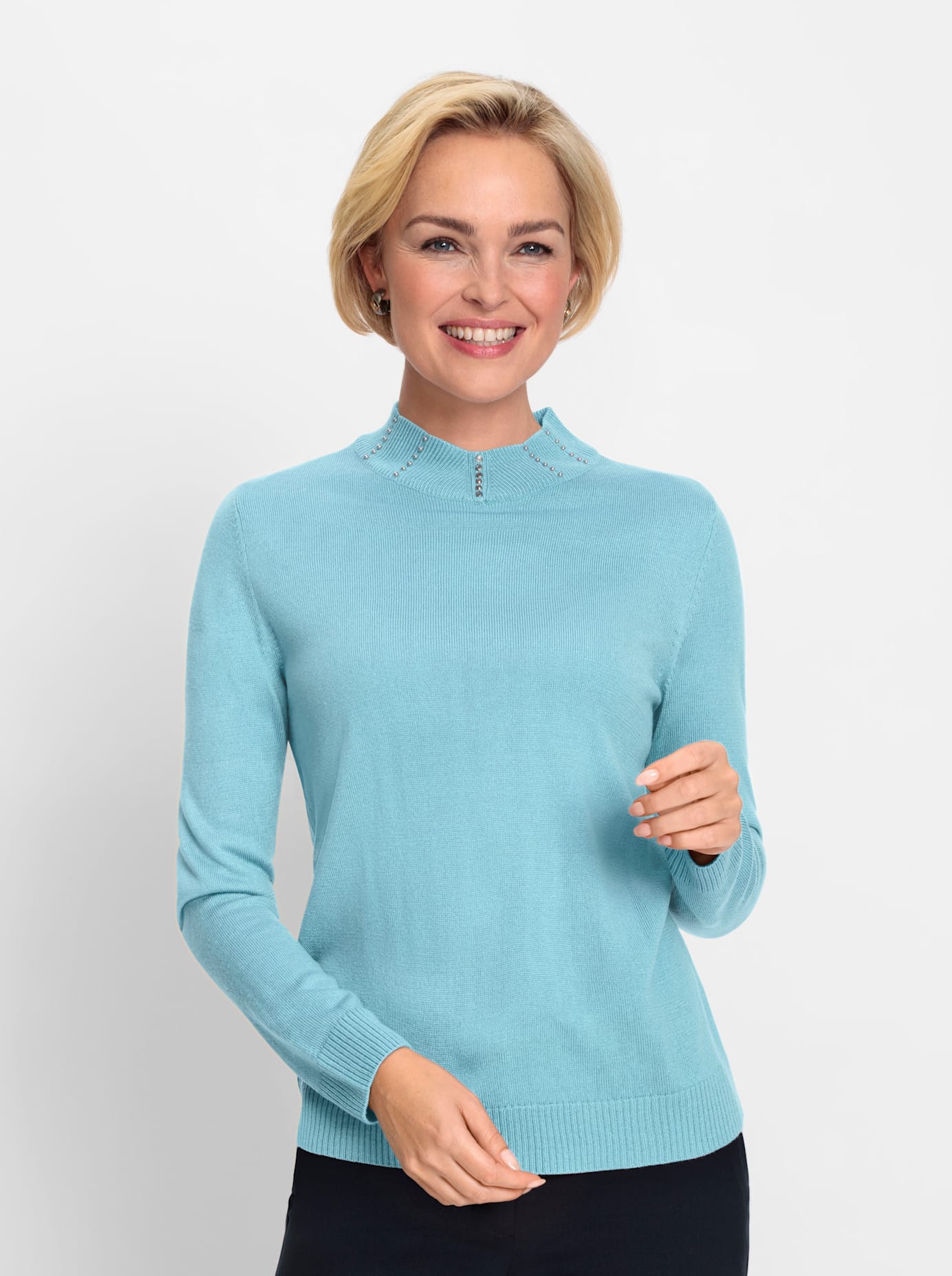 Classic Stehkragenpullover "Pullover"