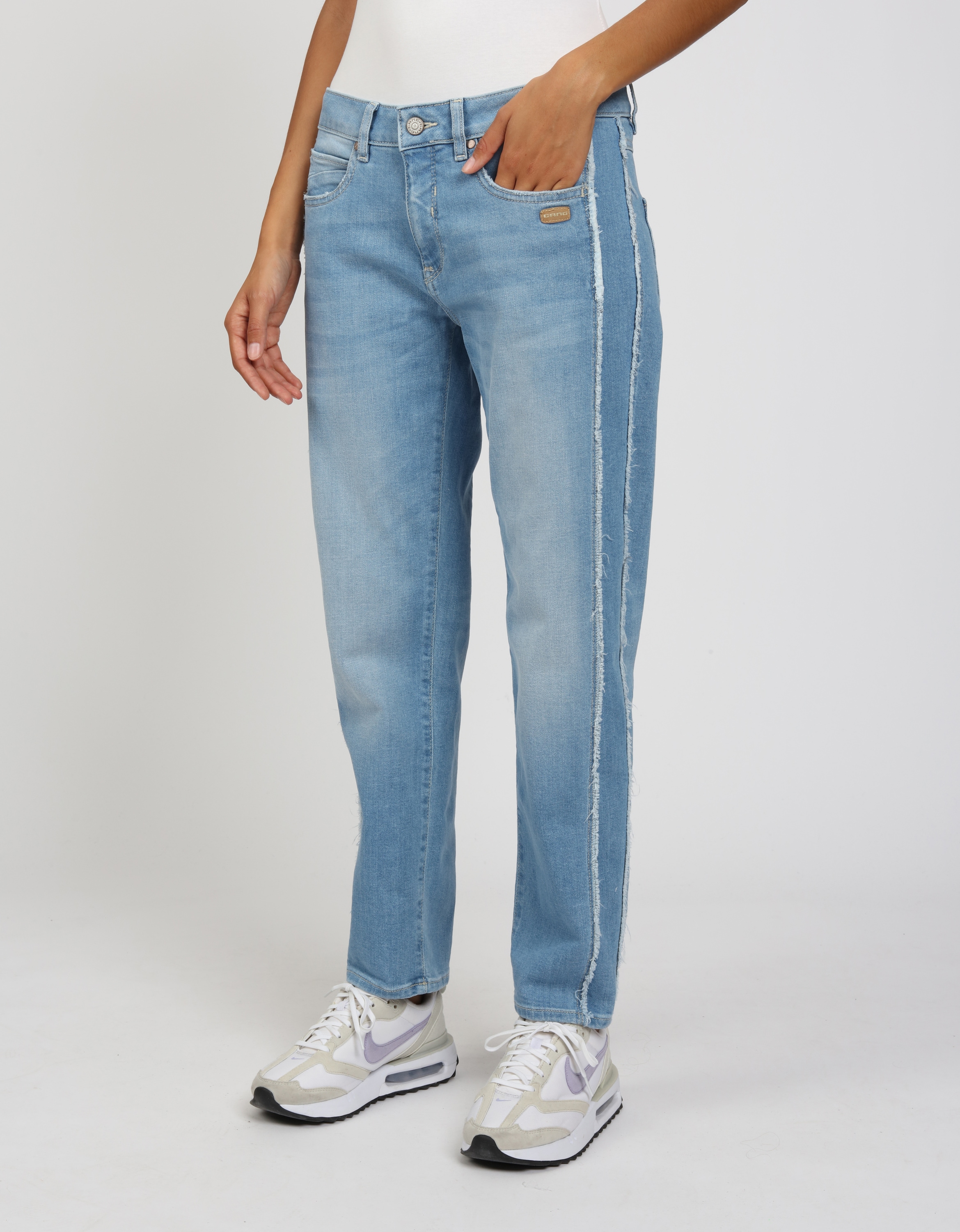 GANG Boyfriend-Jeans »GANG Jeans Boyfriend 94NADIA STRIPE CR.«