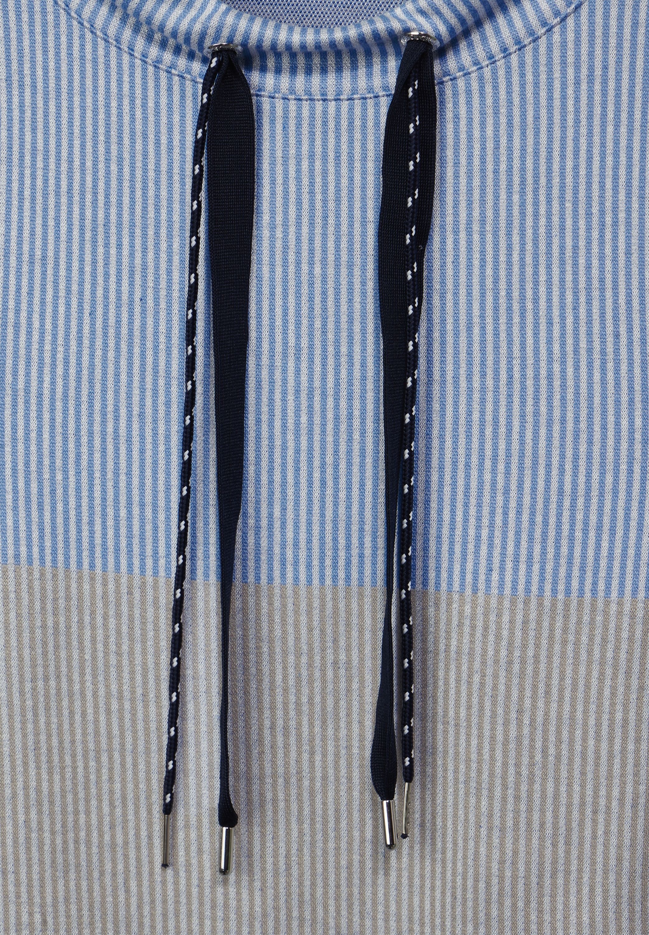 Cecil Stehkragenshirt, aus elastischem Materialmix