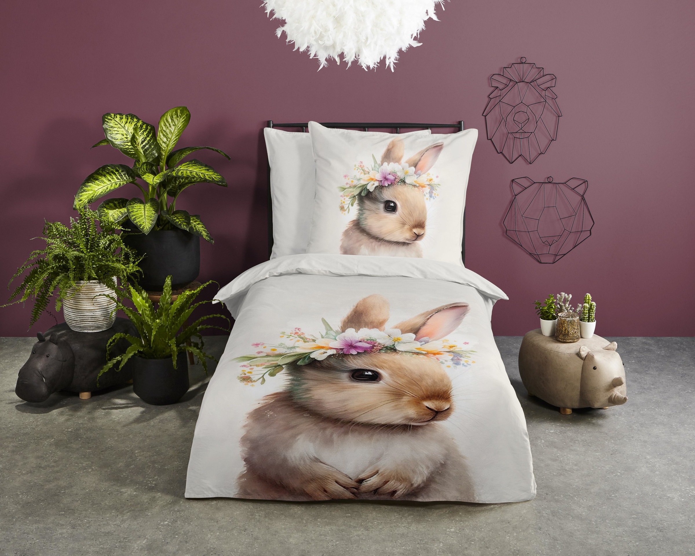 PURE luxury collection Kinderbettwäsche "Evi" 2 Stk. tlg. Mikrofaser, 135x2 günstig online kaufen