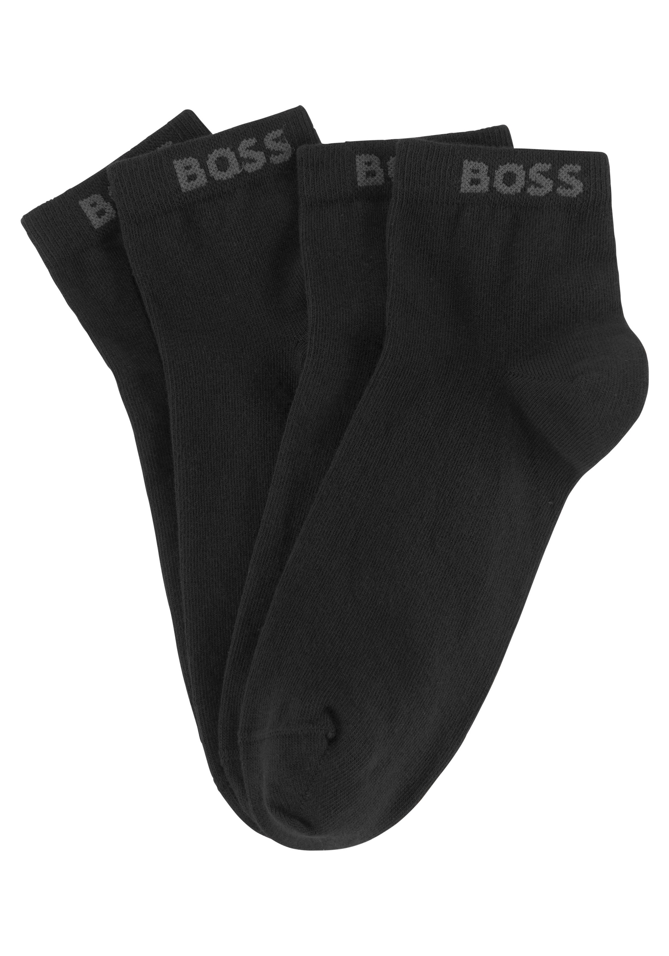 BOSS Sneakersocken Set, 2 Paar tlg. mit eingenähtem Markenschriftzug günstig online kaufen