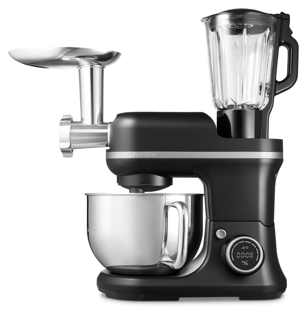 Medion® Küchenmaschine »MD 18442 8 Geschwindigkeitsstufen, schwarz«, schwarz
