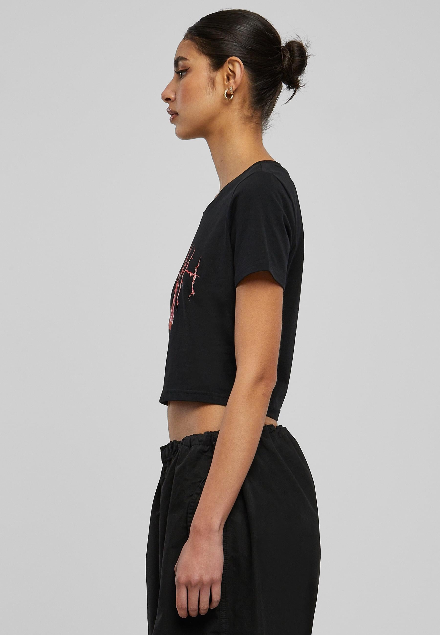 Miss Tee T-Shirt »Miss Tee Damen Muah Cropped Tee«, (1 tlg.)