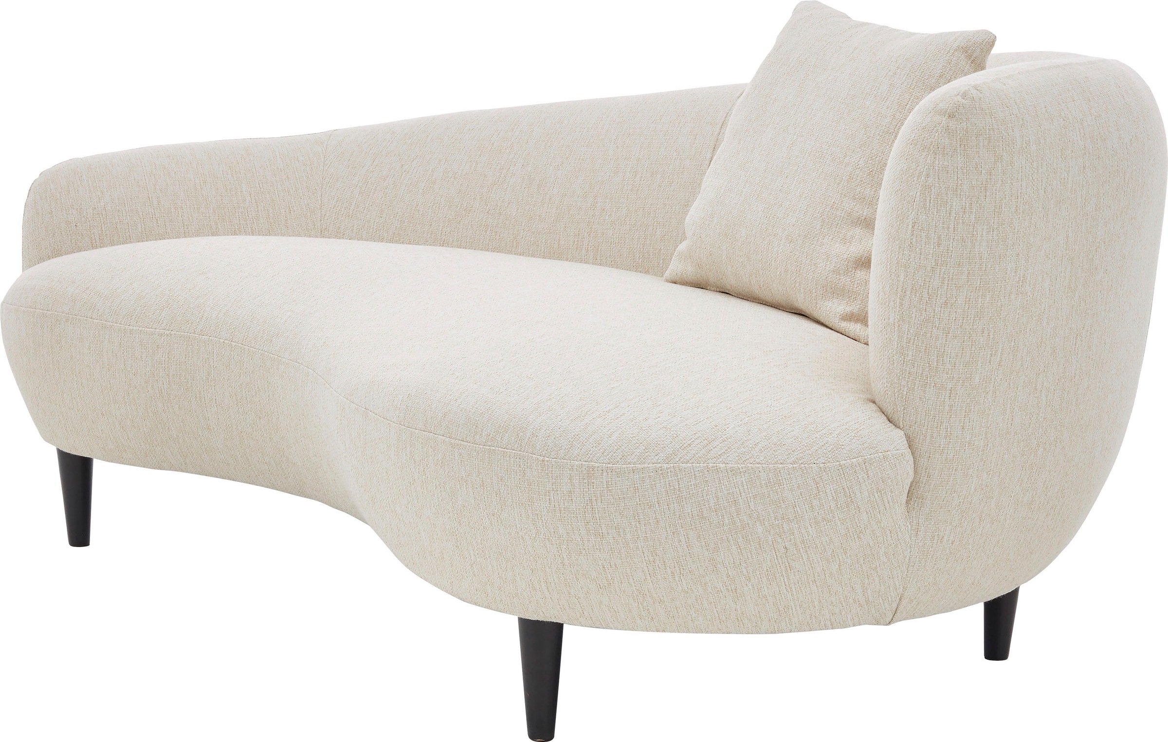 Thumbnail - ATLANTIC home collection Chaiselongue "Olivia" Nierenform-Sofa mit Zierkissen im Originalbezug