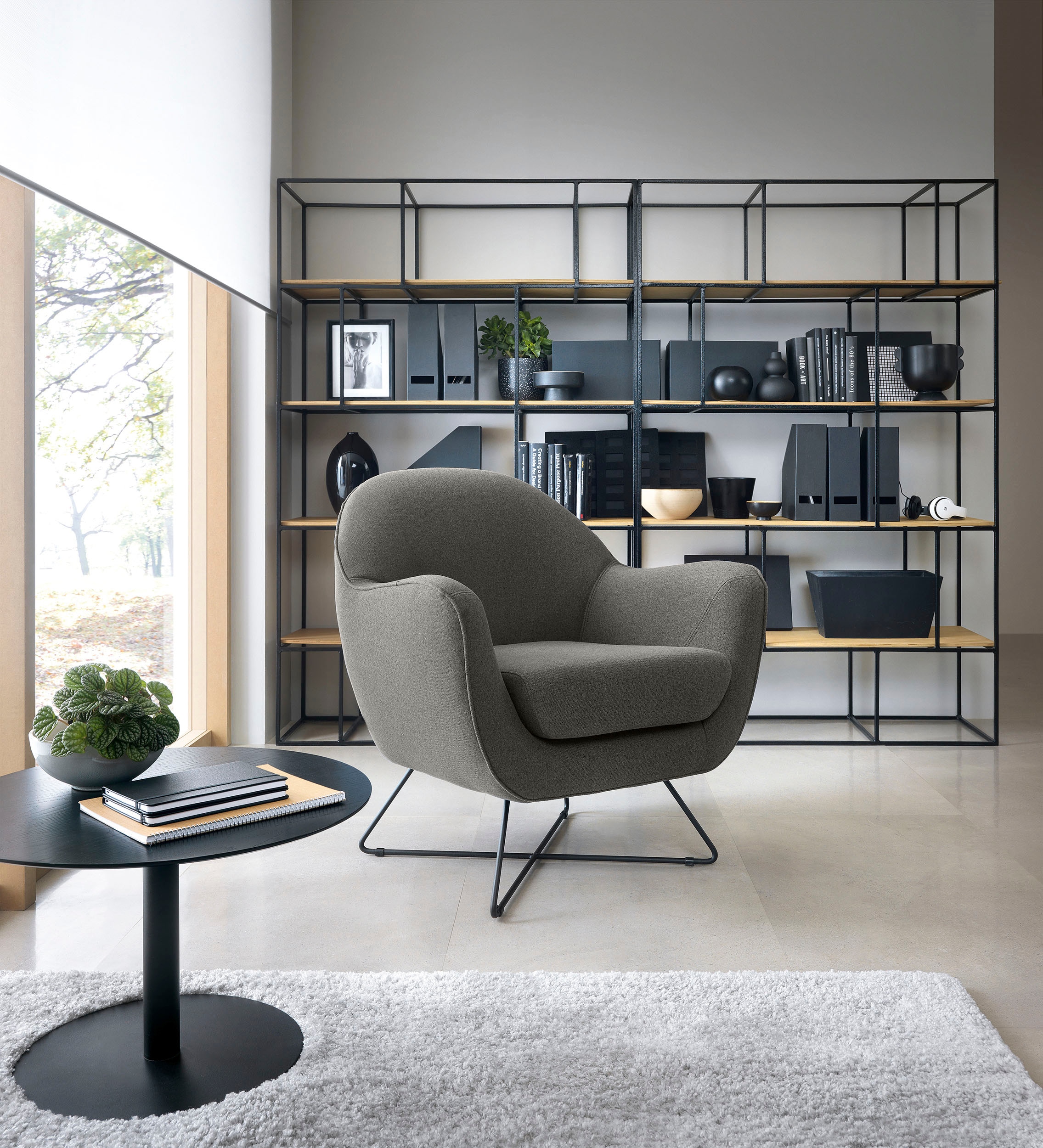 TRENDMANUFAKTUR Sessel "Evora, Loungesessel, Designsessel", in zeitlosem St günstig online kaufen