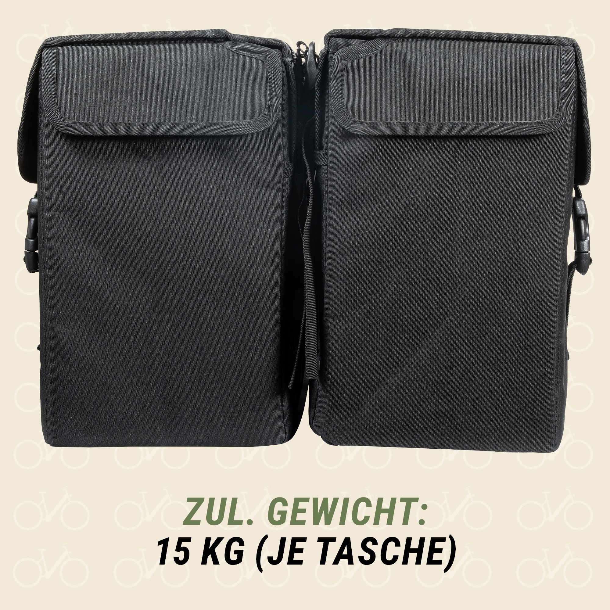 Prophete Fahrradtasche »Doppelpacktasche Longtail«