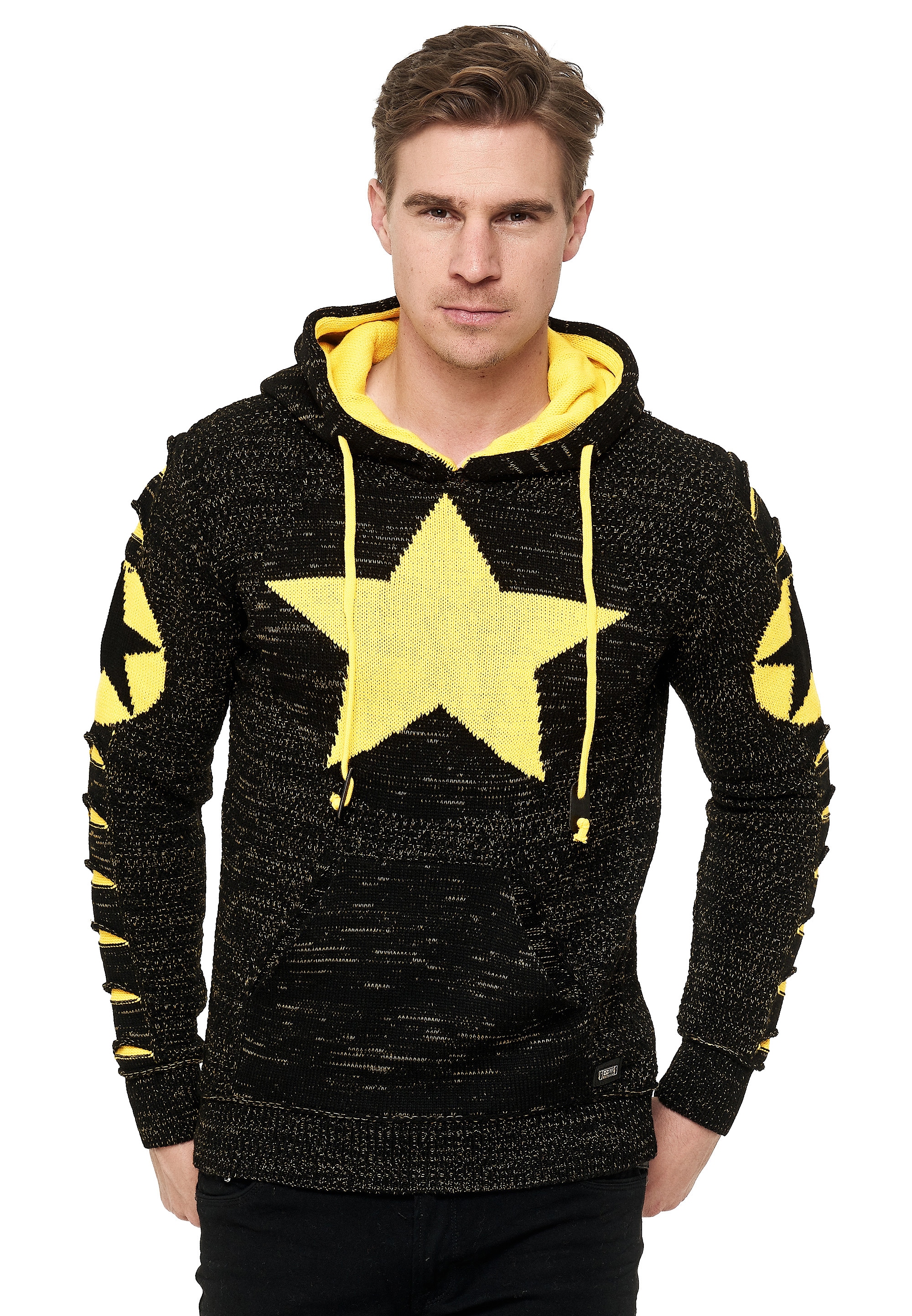 Rusty Neal Kapuzensweatshirt, Stern-Design großem ▷ mit | BAUR bestellen