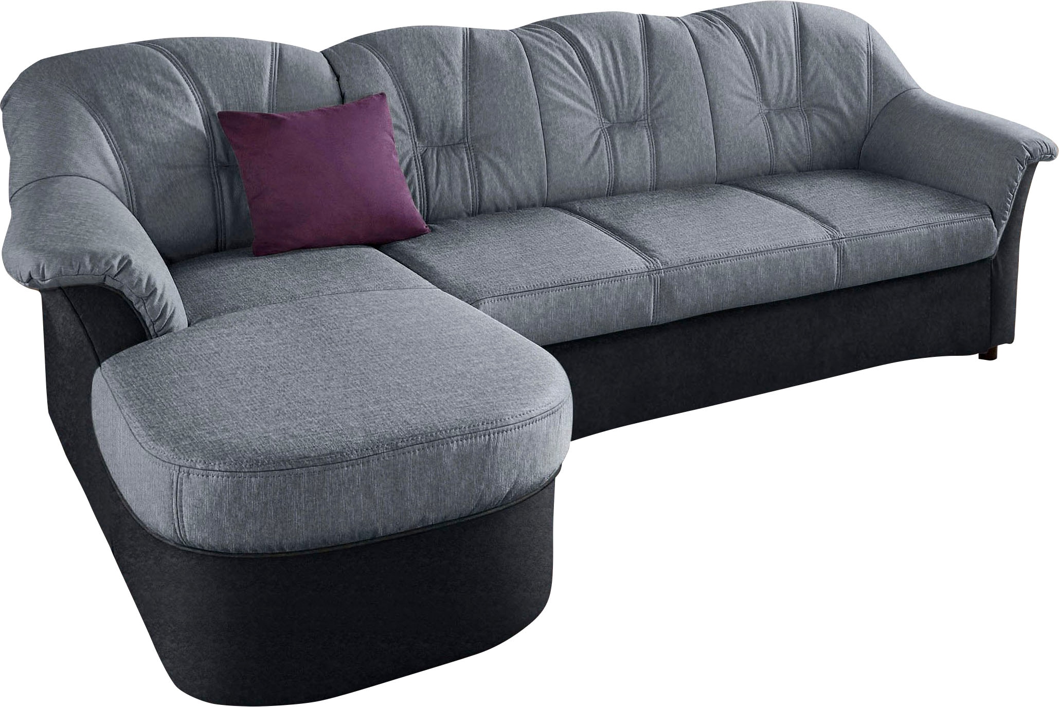DOMO collection Ecksofa »Flores Schlafsofa, B/T/H:  233/142/86 cm, L-Form« wahlweise mit Bettfunktion, wahlweise mit Federkern, auch in Leder