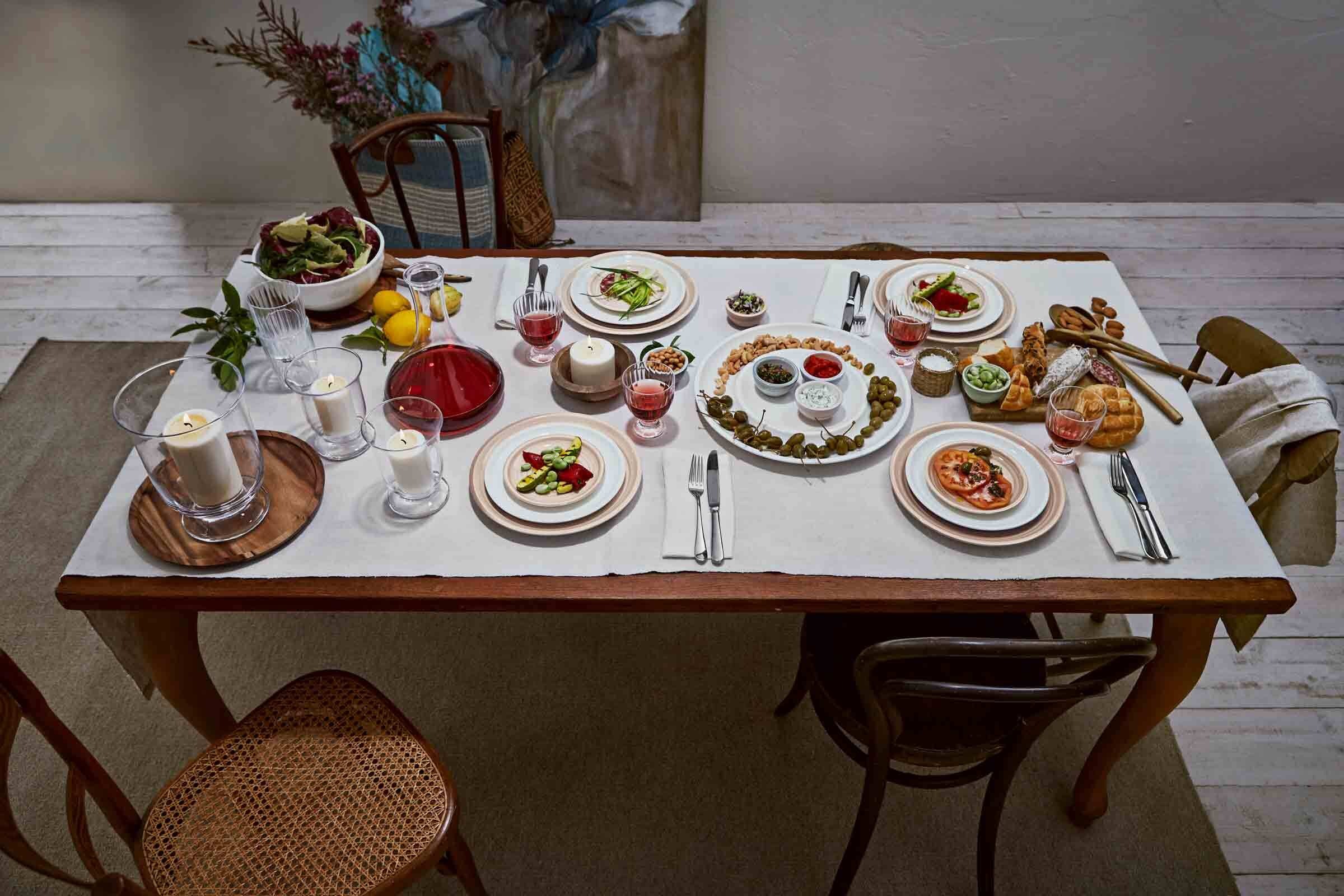Villeroy & Boch Geschirr-Set »Tafel-Set Artesano Original weiß« Spülmaschinengeeignet, Mikrowellenfest