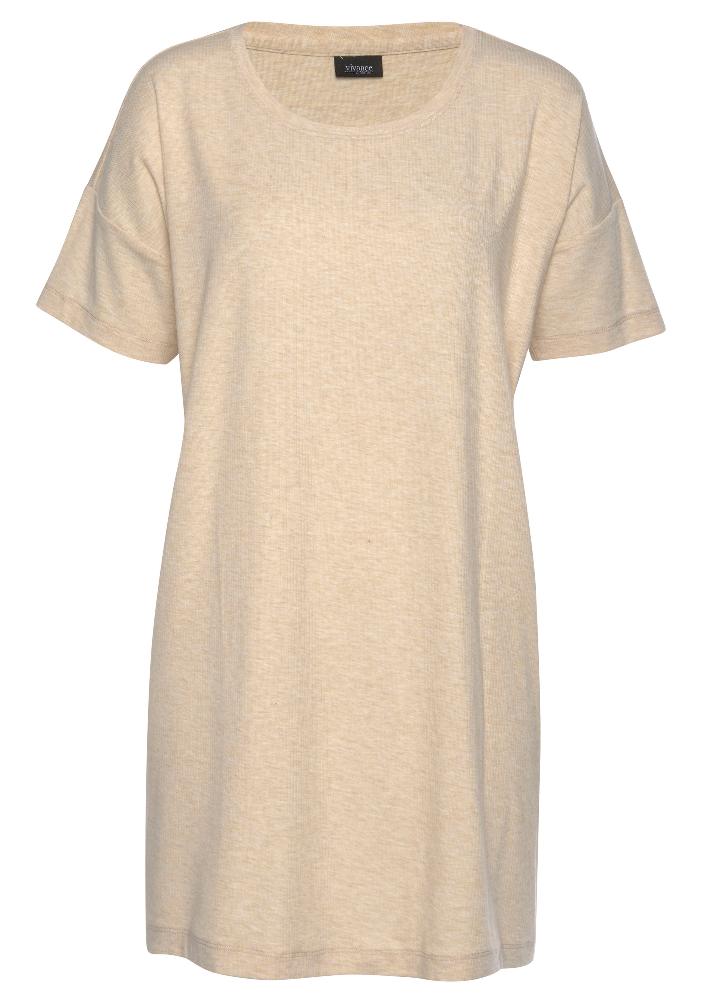 Vivance Dreams Bigshirt in weicher Ripp-Qualität TU8552
