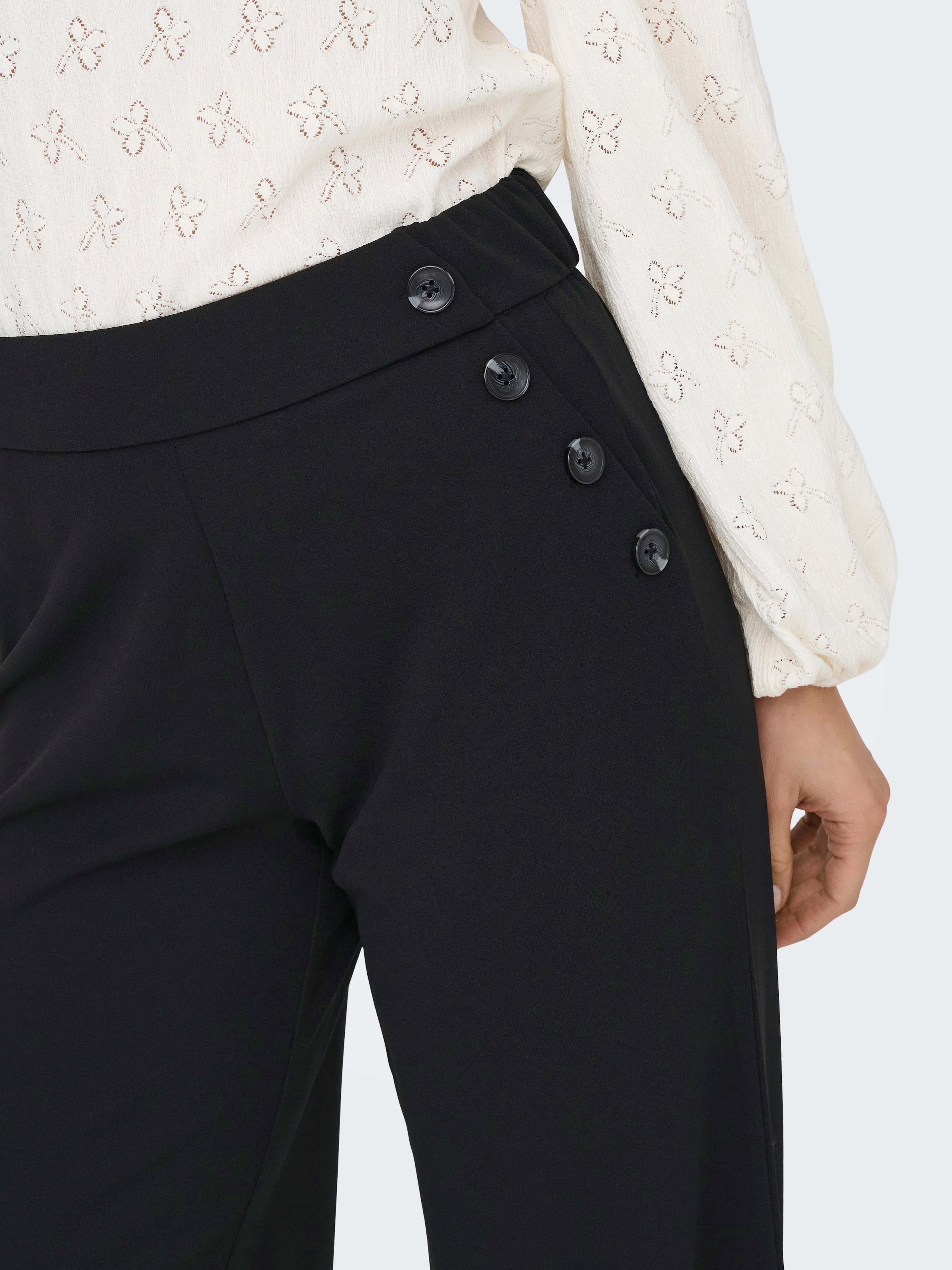 ONLY Schlupfhose »ONLRINA BUTTON PANT JRS NOOS«  mit Knopf-Details