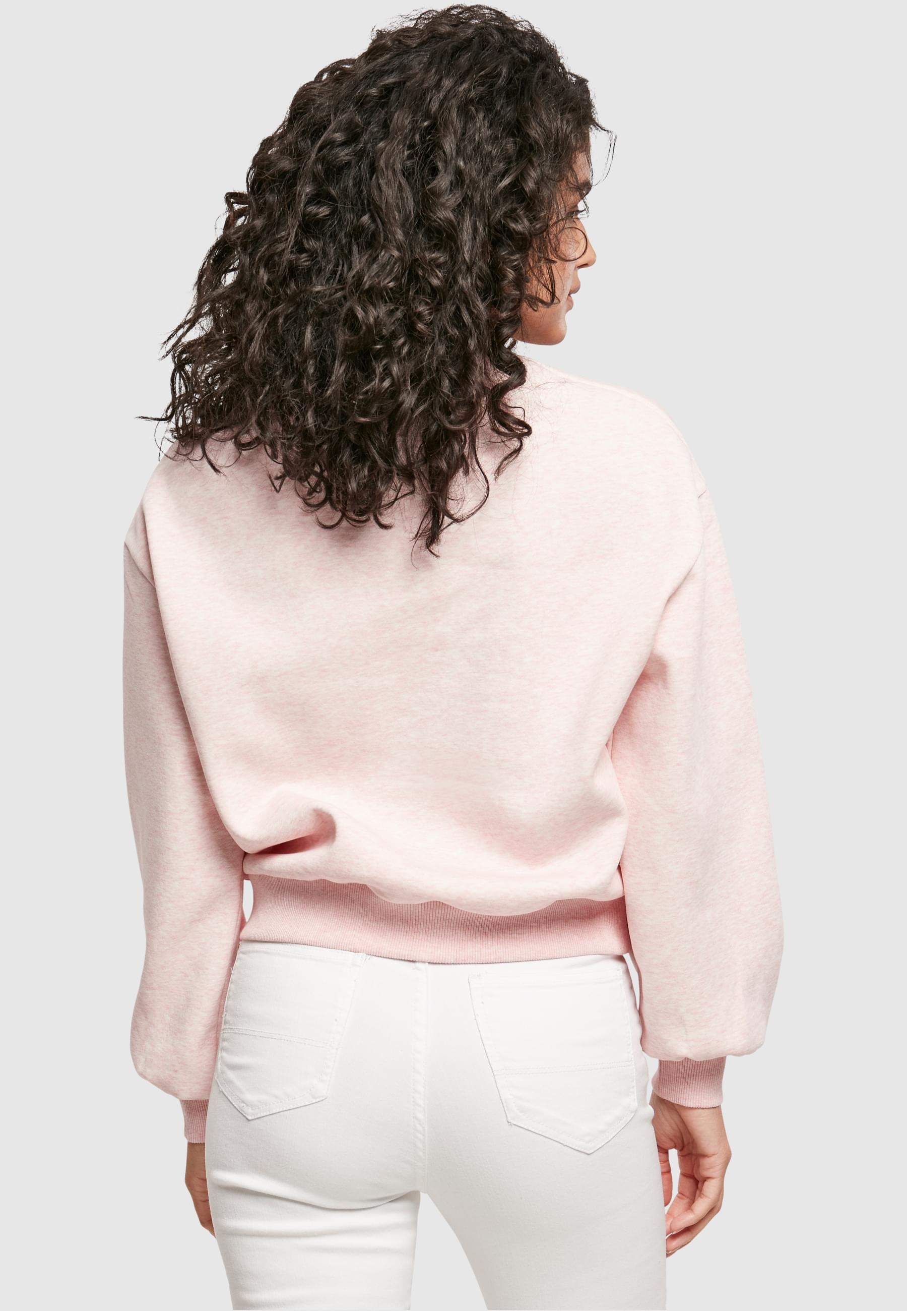 URBAN CLASSICS Sweater »Urban Classics Damen Ladies Oversized Color Melange Crewneck«, (1 tlg.)