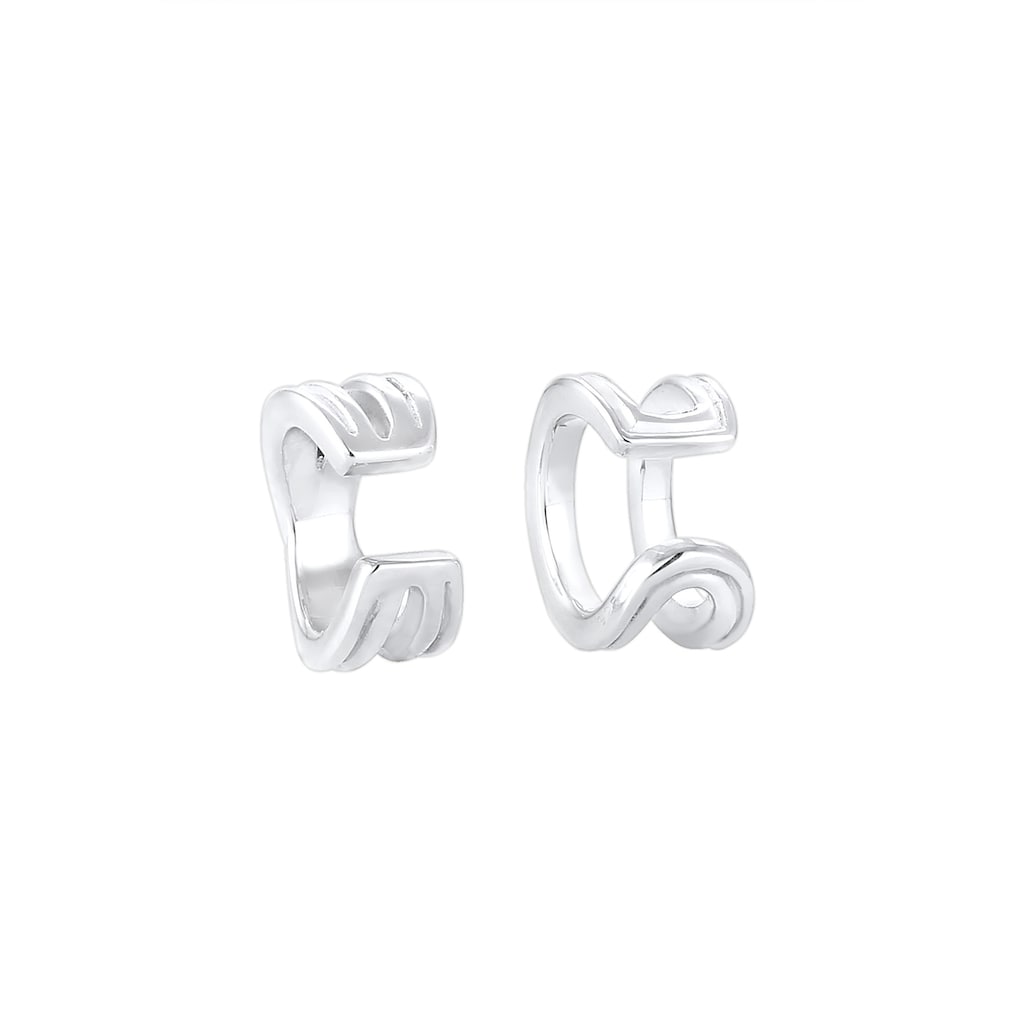 Elli Paar Ohrhaken »Basic Set Earcuff Klemme Minimal Geo 925 Silber«