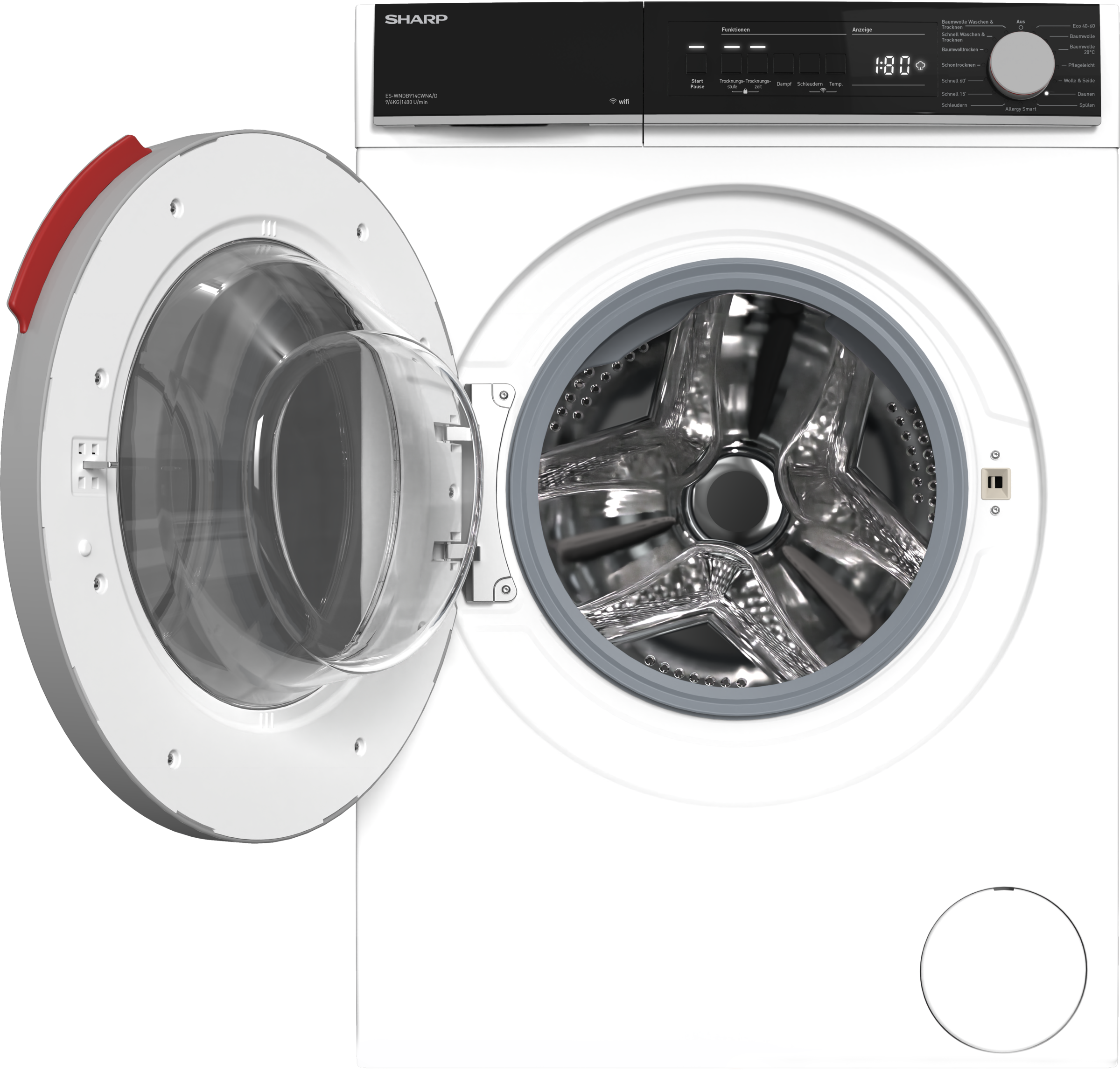 Sharp Waschtrockner "ES-WNDB914CWNA/D-DE" 9 kg /6 kg 74 dB(A) 9kg/6kg / +WI günstig online kaufen