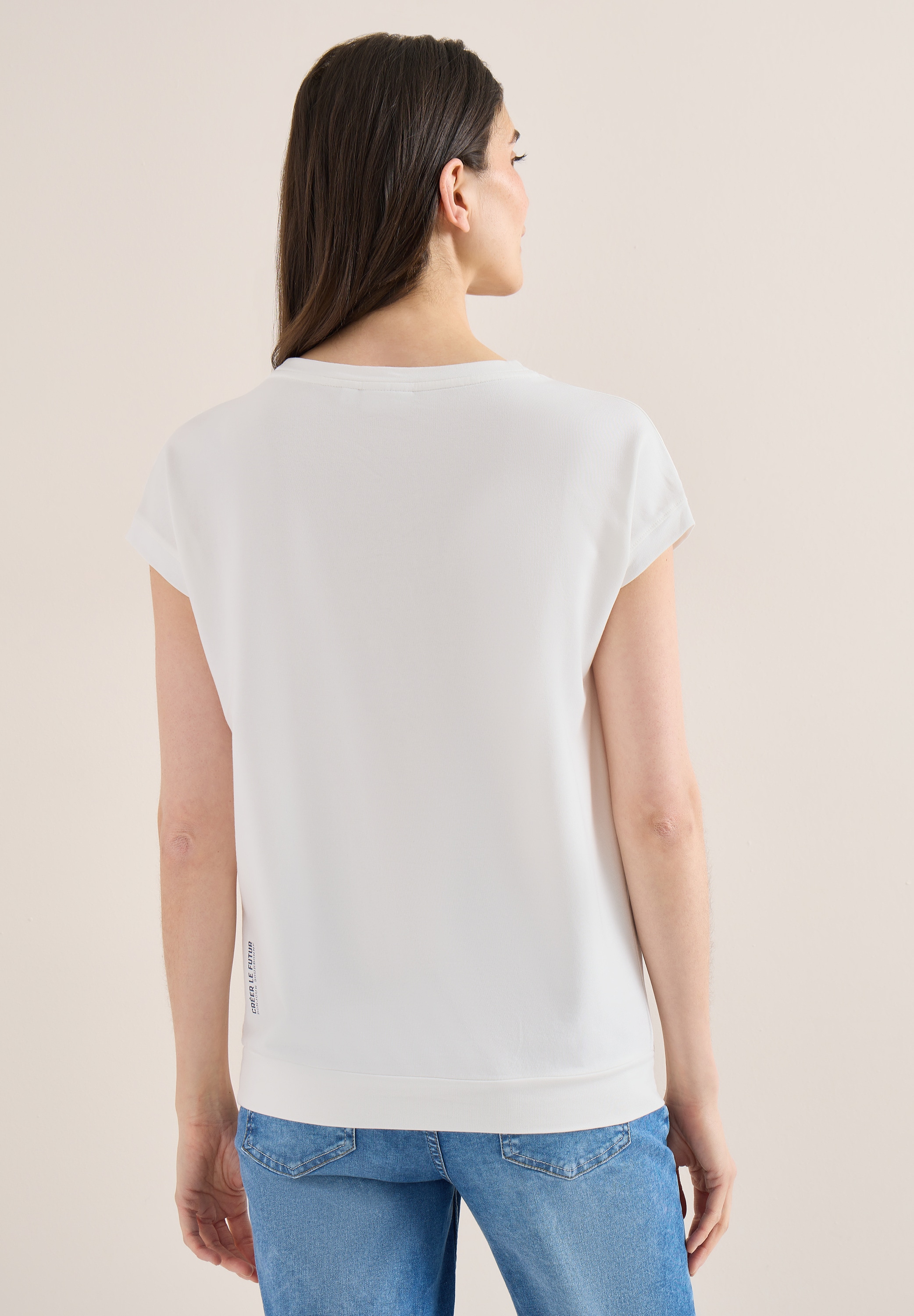 Cecil Print-Shirt mit U-Boot-Ausschnitt