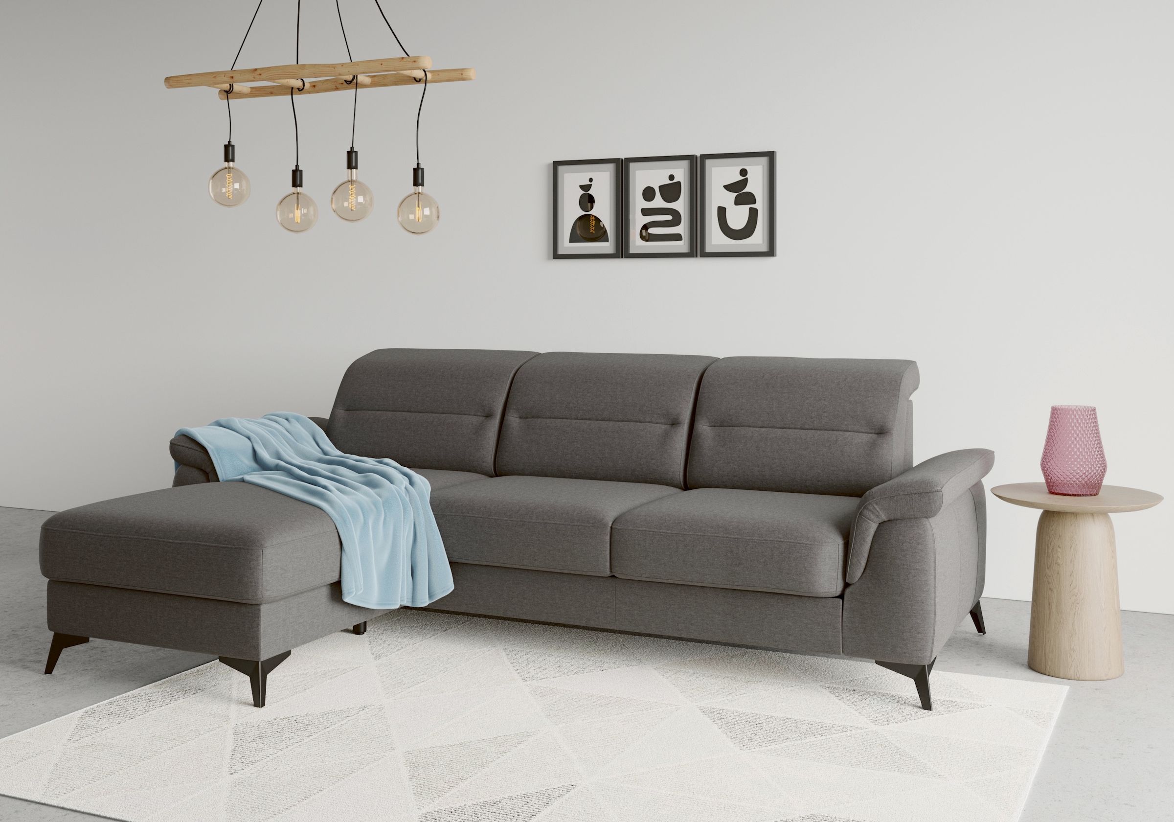 sit&more Ecksofa "Sinatra L-Form", mit Recamiere, optional mit Kopfteilvers günstig online kaufen