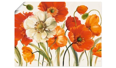 Wandbild »Mohnblumen I«, Blumen, (1 St.)