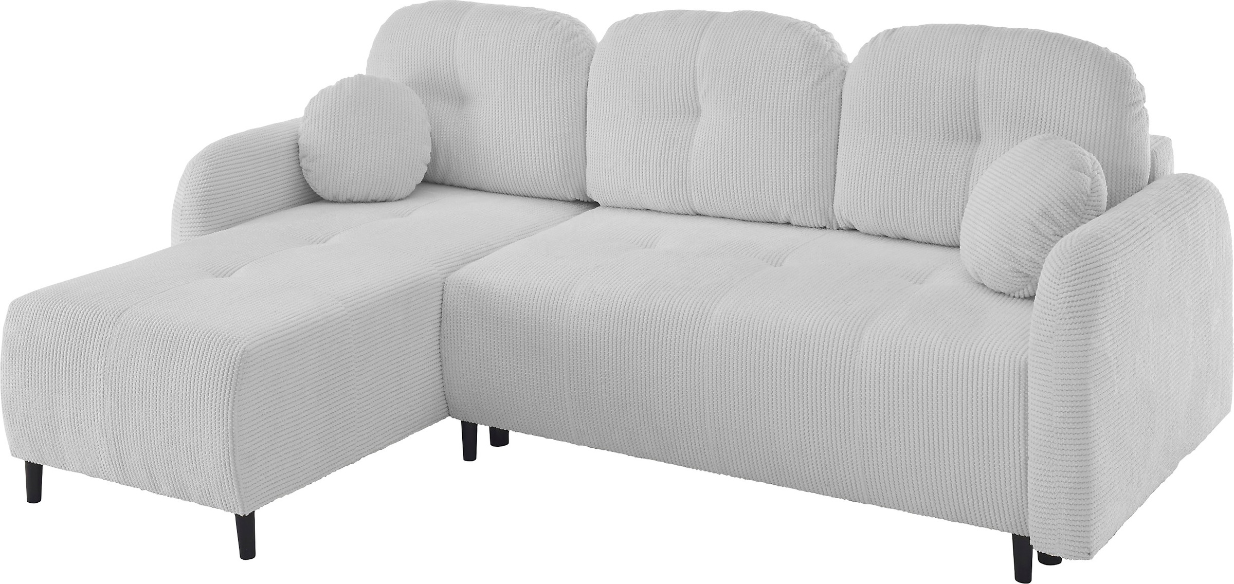 Leonique Ecksofa »BLAISE«, mit Bett-Funktion (Liegefläche 140/200 cm), Zier- und Rückenkissen