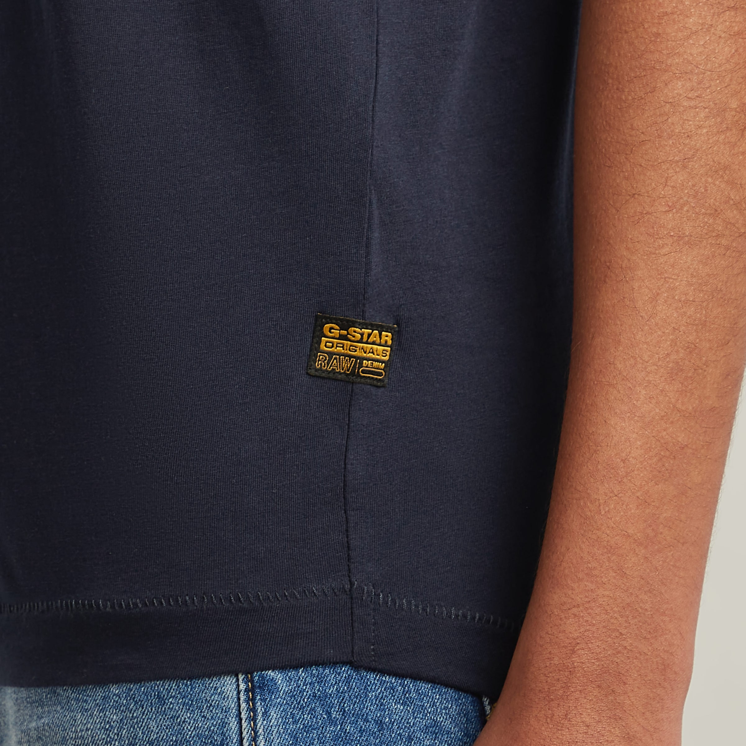 G-STAR T-Shirt »Rolled up«, mit umgeschlagenen Ärmeln
