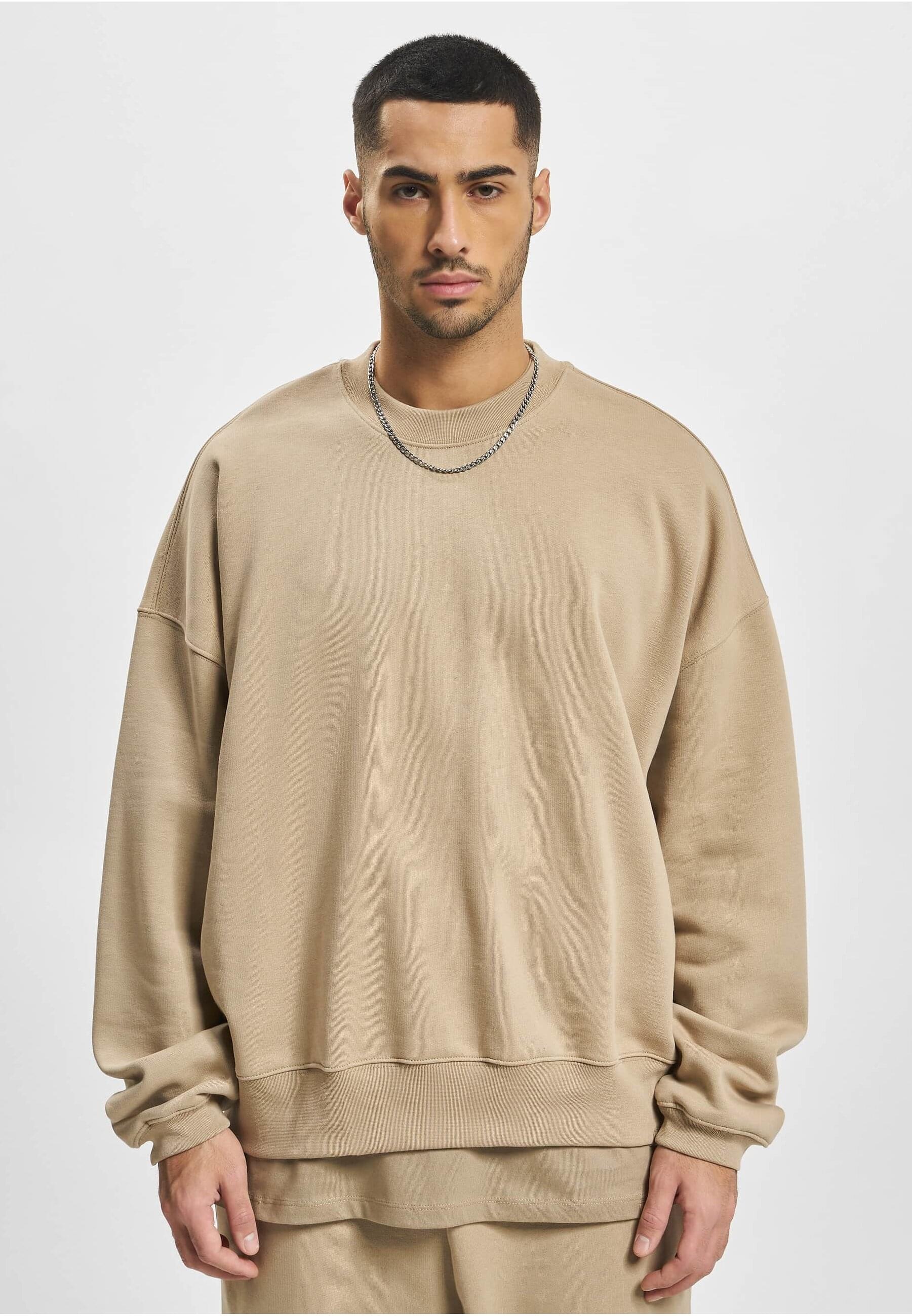 DEF Rundhalspullover »DEF Herren DEF Crewneck«, (1 tlg.)