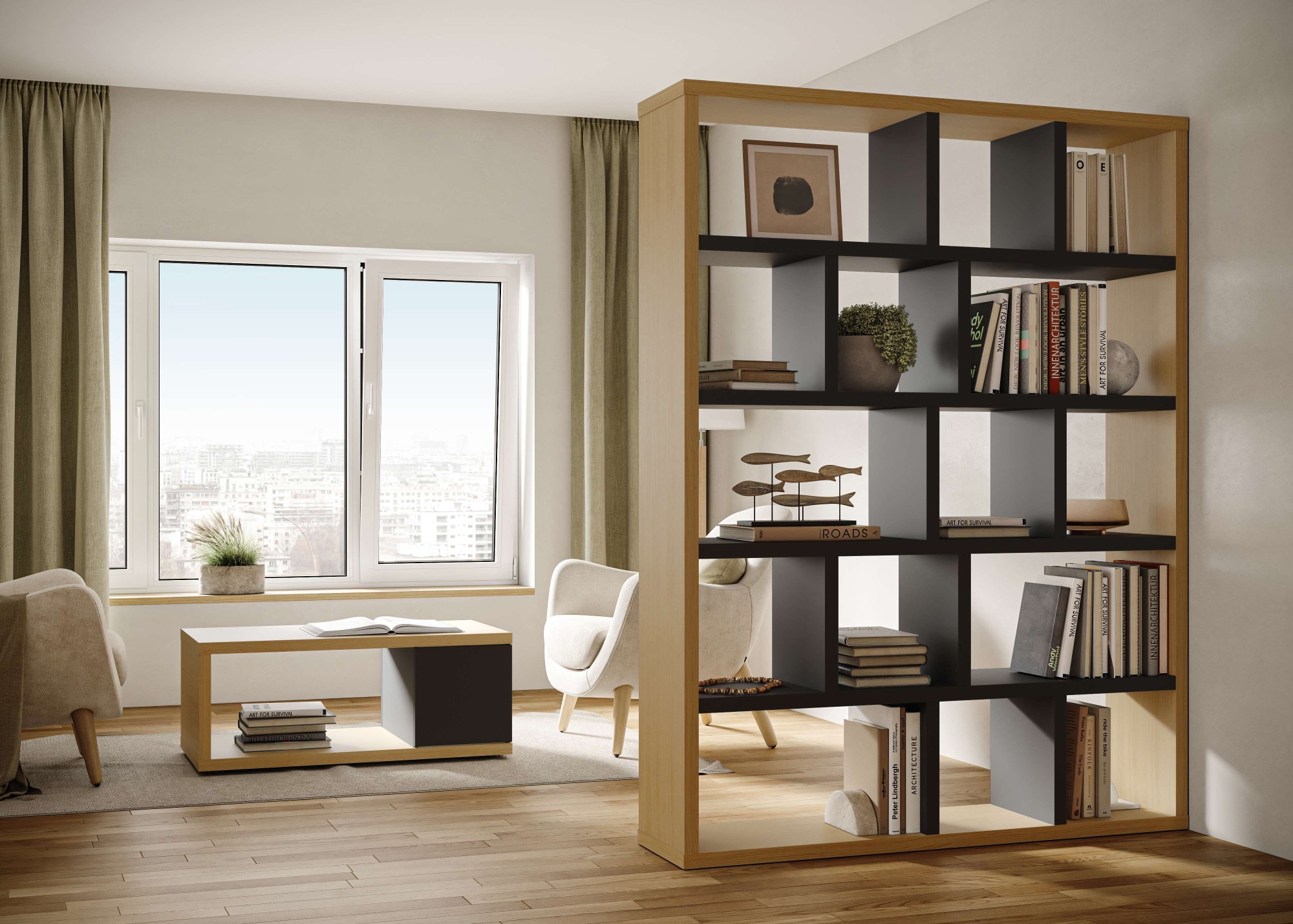 TemaHome Bücherregal "Berlin Regal 150 cm breit, Raumteiler, Mehrzweckregal günstig online kaufen