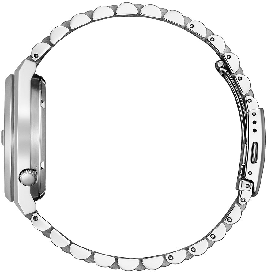 Automatikuhr CITIZEN "TSUYOSA 60h", silber (silberfarben, schwarz), Armbanduhren, Damen, Automatikuhr, Armbanduhr, Damenuhr, Herrenuhr, Edelstahlarmband, Saphirglas, Datum 6