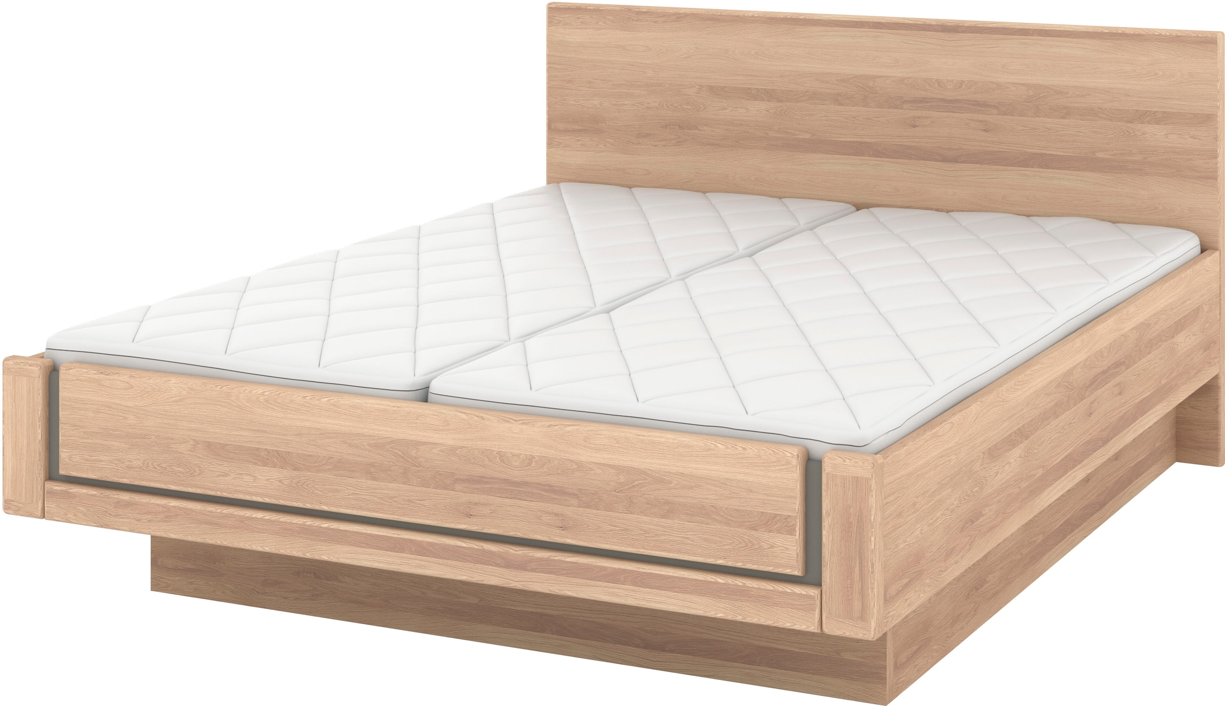 Musterring Holzbett "Sorrent, Bettgestell, Bettrahmen, teilmassiv Eiche", ( günstig online kaufen