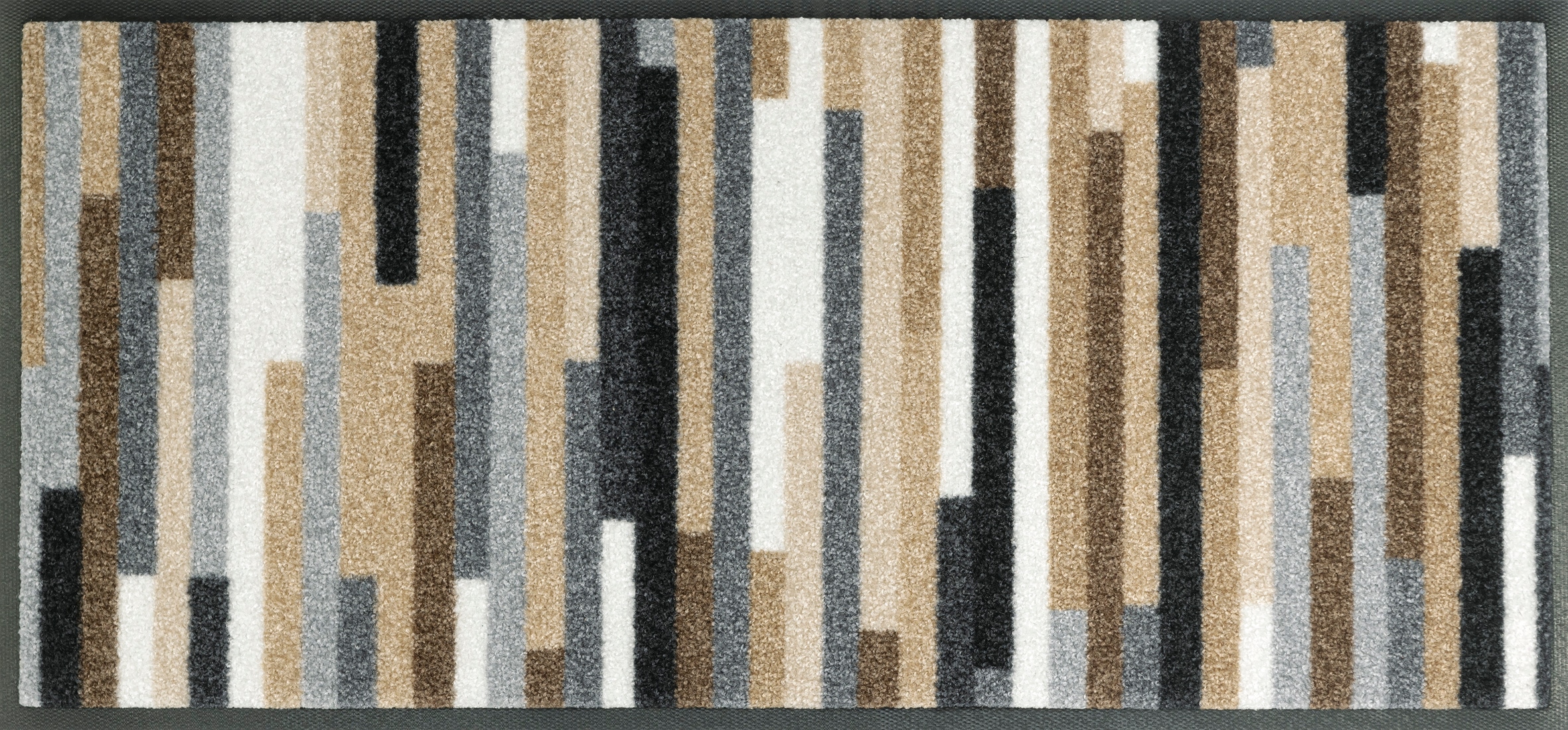 wash+dry by Kleen-Tex Fußmatte "Mikado Stripes" rechteckig 7 mm Höhe Schmutzfangläufer, modernes Streifen Design, rutschhemmend, waschbar