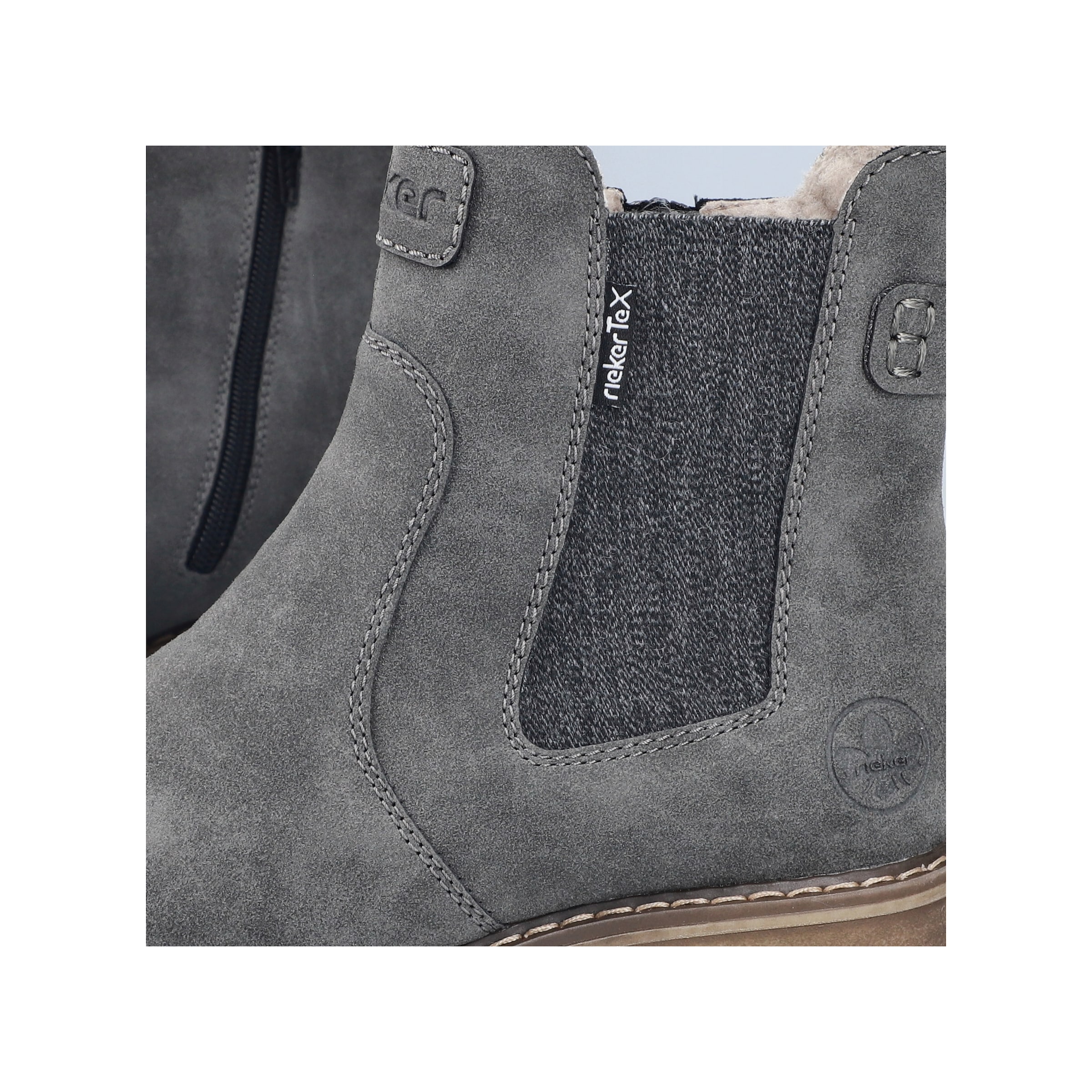 Rieker Winterboots  Chelseaboots, Stiefelette mit Reißverschluss und TEX-Membran