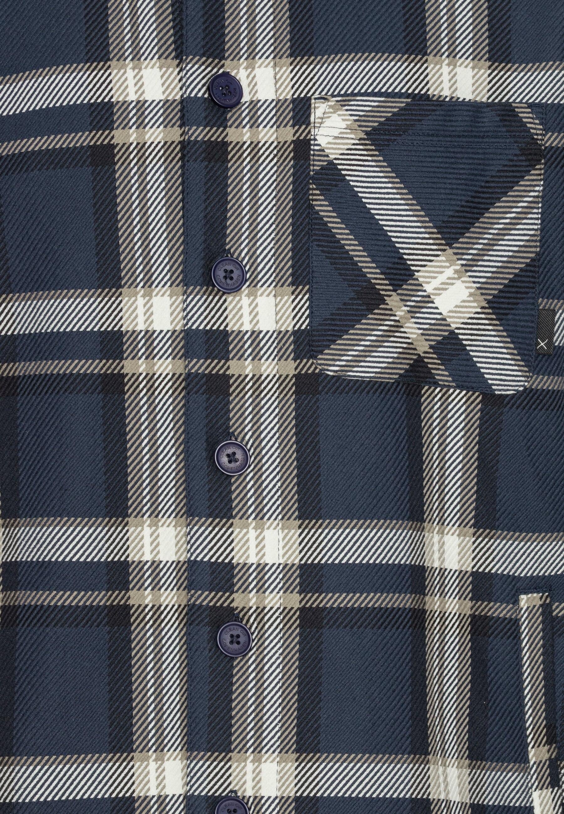 Clean Cut Copenhagen Langarm-Poloshirt »Clean Cut Copenhagen Asher Checked Overshirt« 1 Stk.