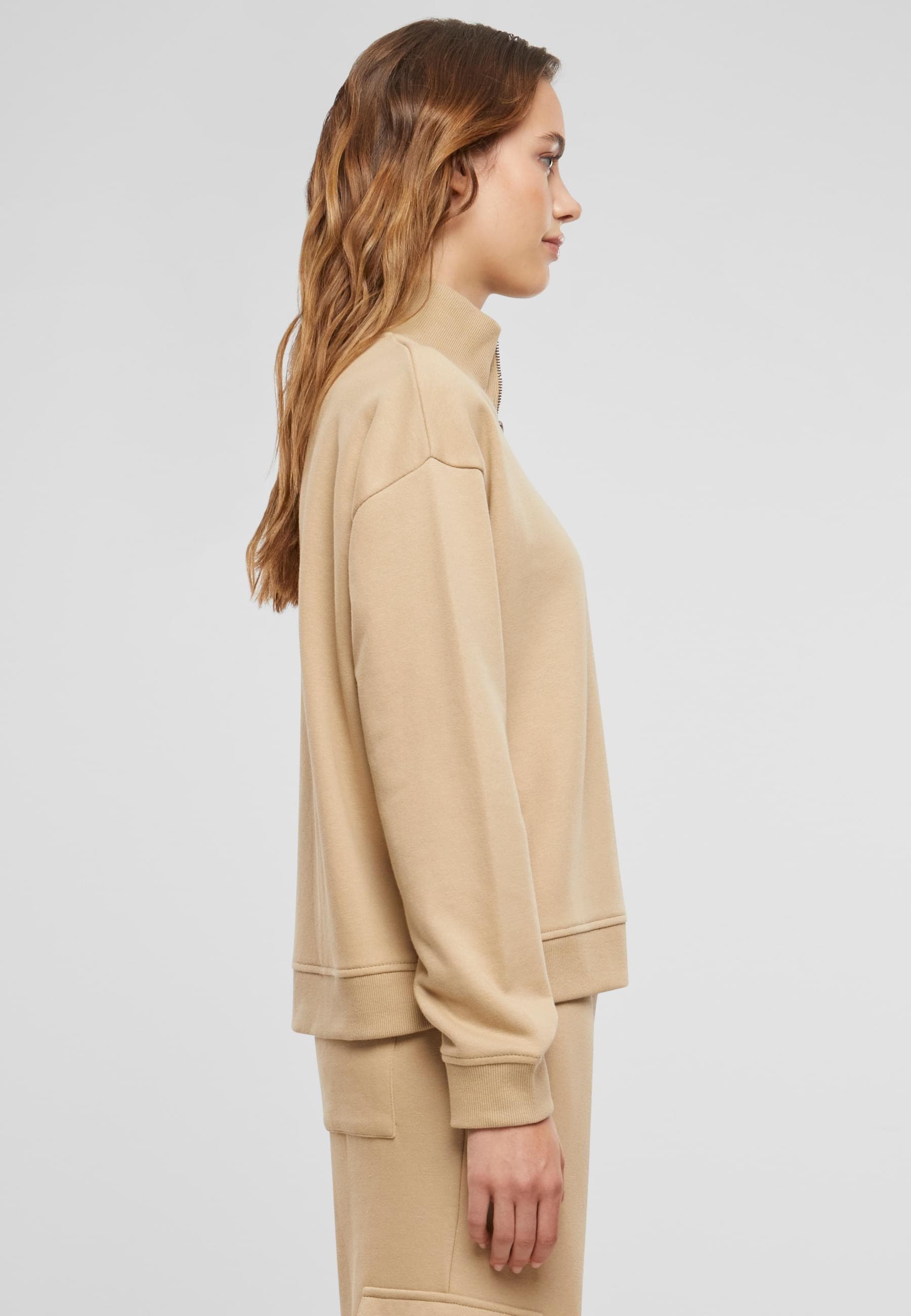 URBAN CLASSICS Windbreaker »Urban Classics Ladies Light Terry Troyer«, (1 St.), ohne Kapuze