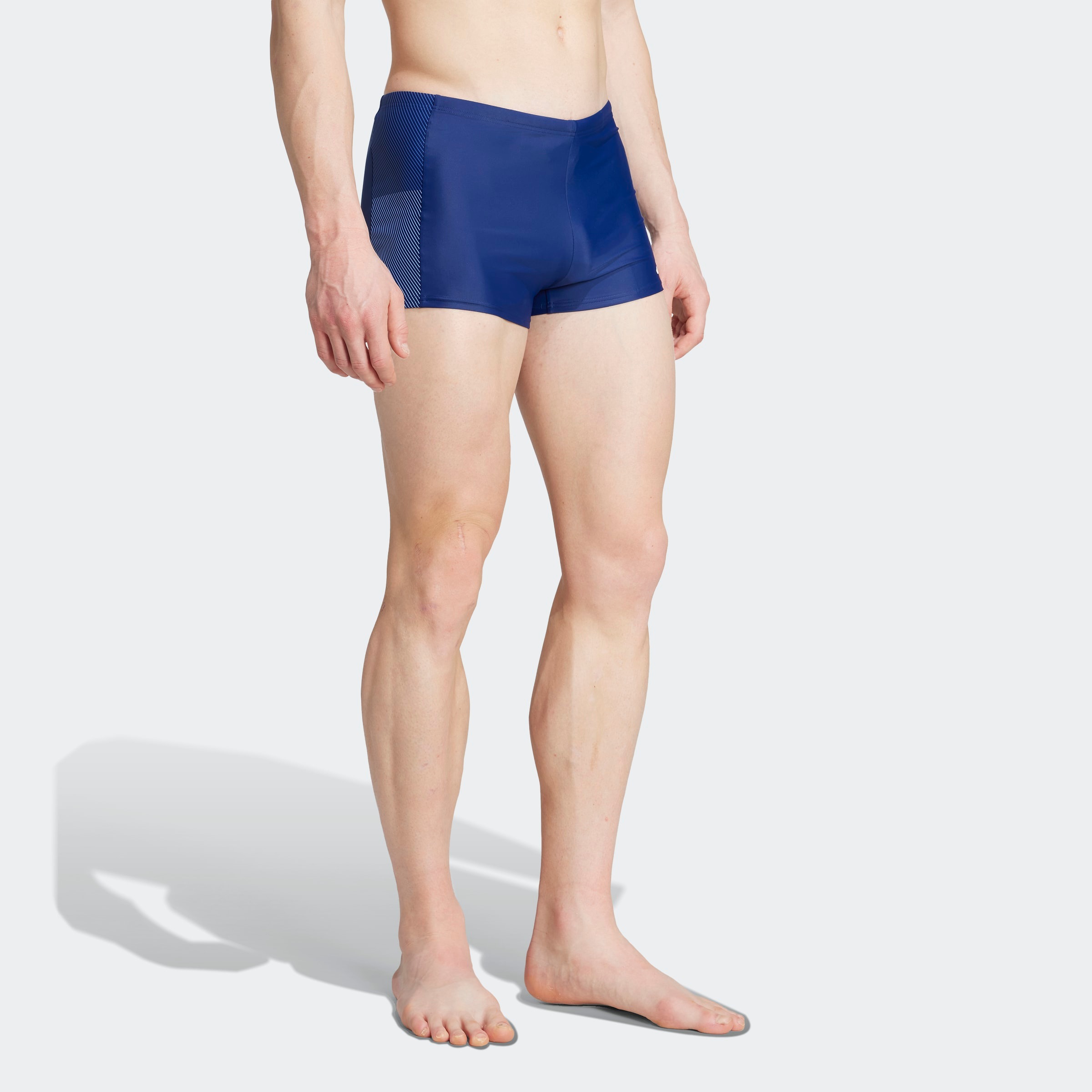 Badehose ADIDAS PERFORMANCE "COLORBLOCK BOXER", Herren, Gr. 6M, N-Gr, blau (dunkelblau), Obermaterial: 78% Polyamid, 22% Elasthan, Badehosen Badehose