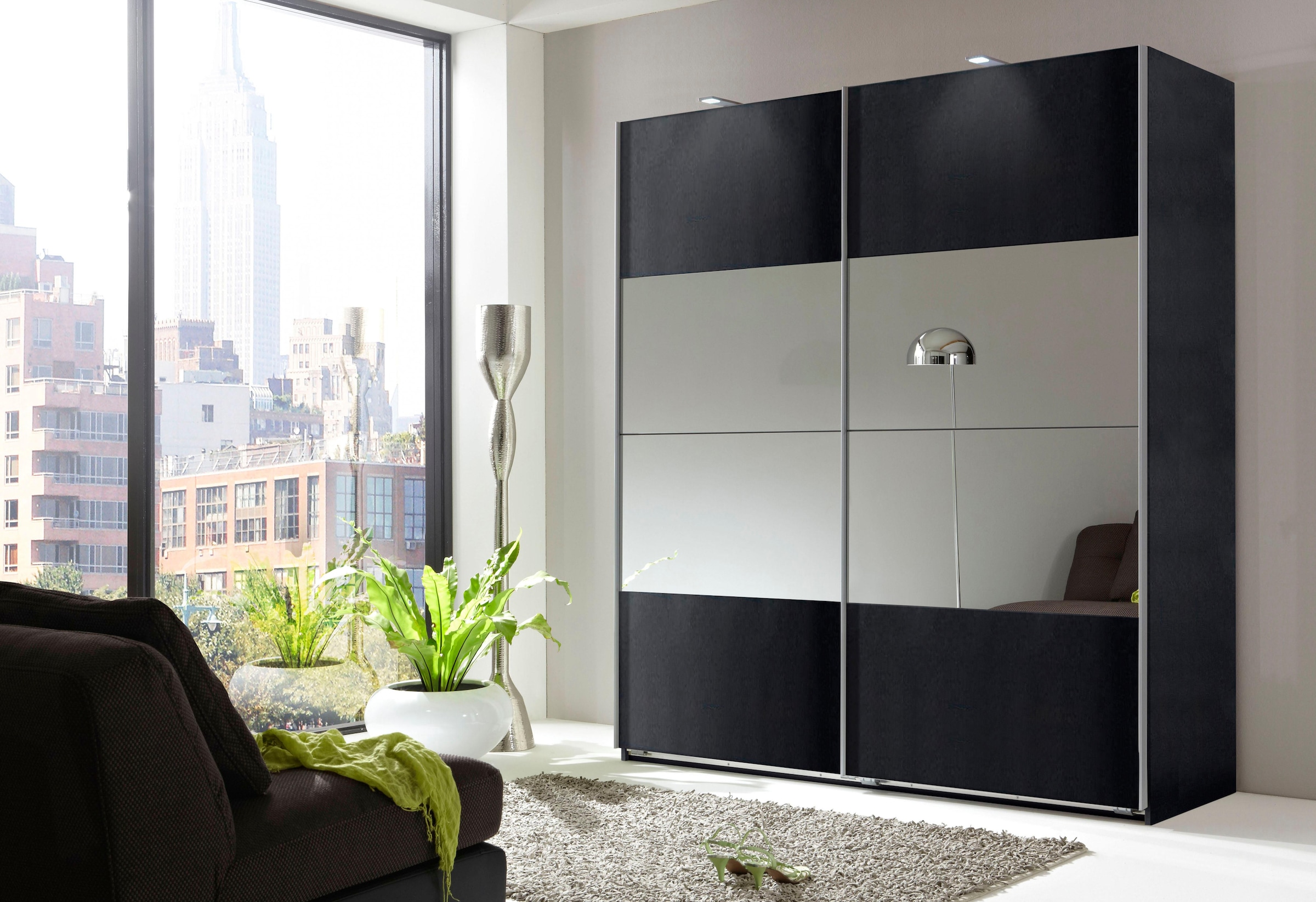 Wimex Schwebetürenschrank »Easy« mit Teilspiegel