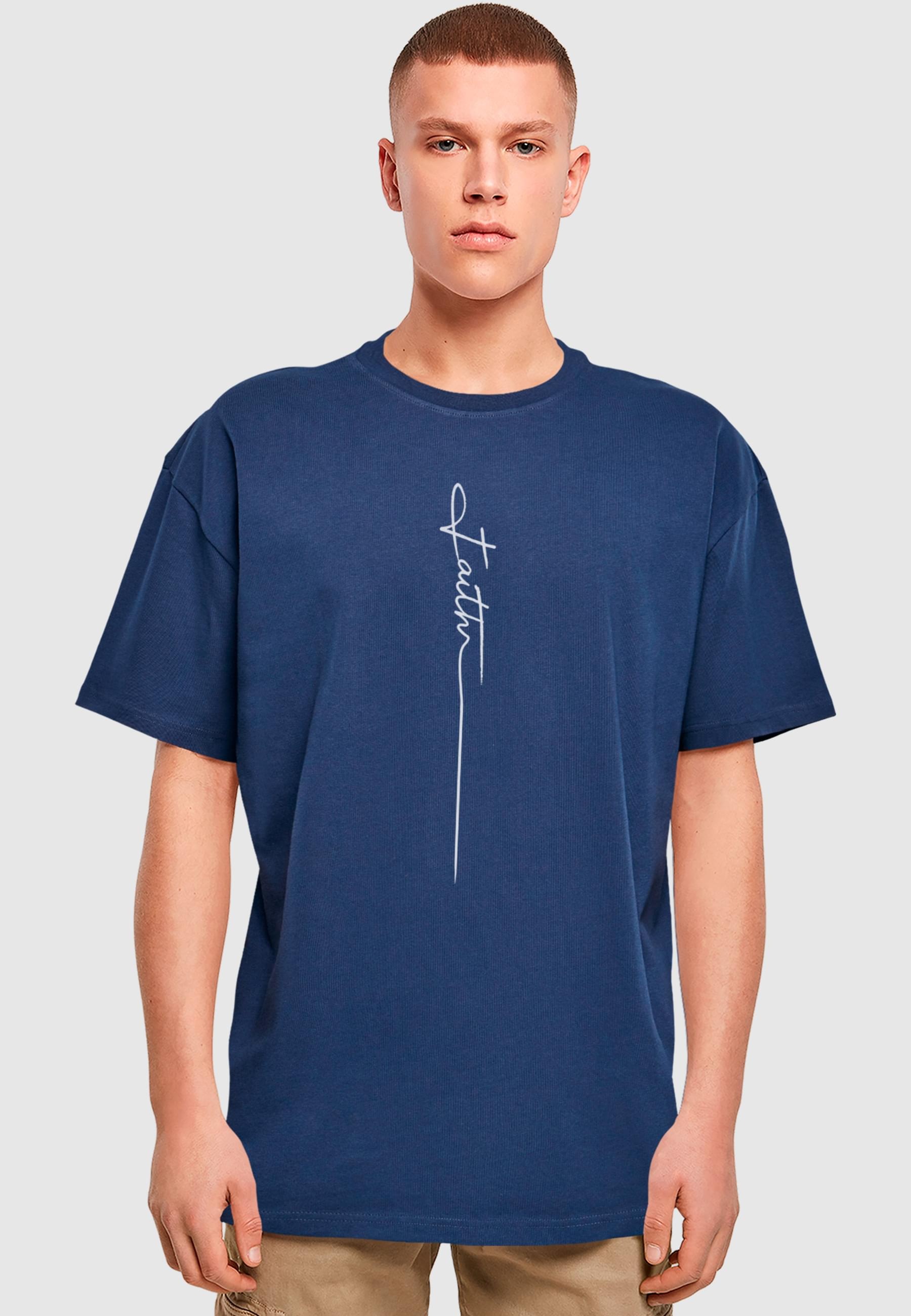 Merchcode T-Shirt »Merchcode Herren Faith Heavy Oversized Tee«, (1 tlg.)