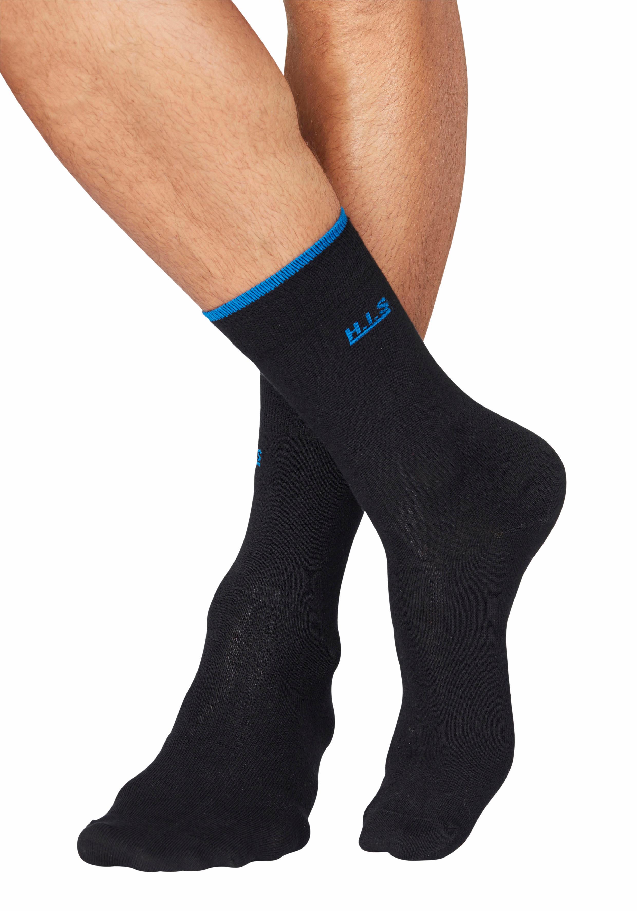 Thumbnail - H.I.S Socken, (Packung, 7 Paar), mit farbigen Bündchen