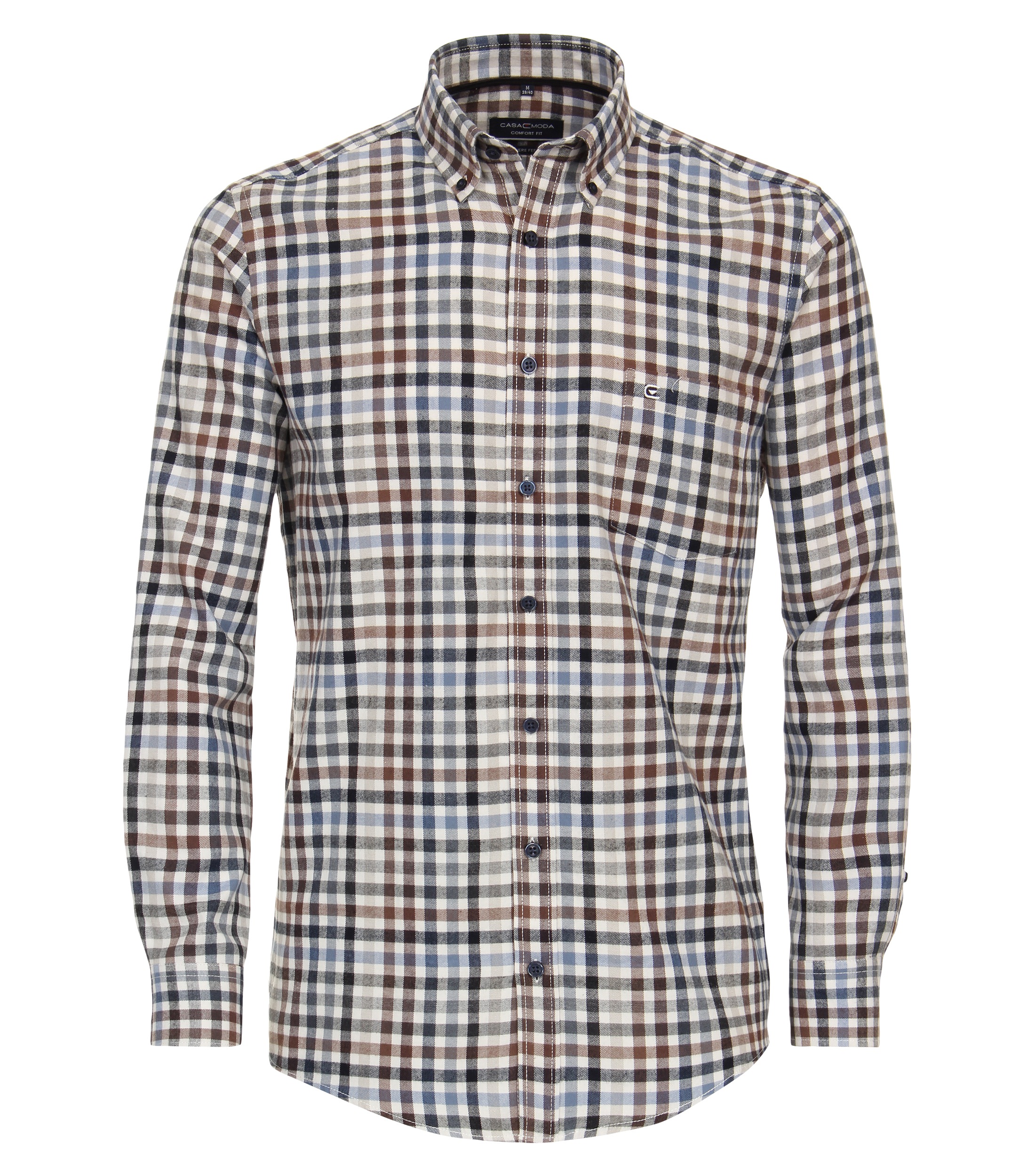 CASAMODA Langarmhemd "CASAMODA Freizeithemd kariert" günstig online kaufen