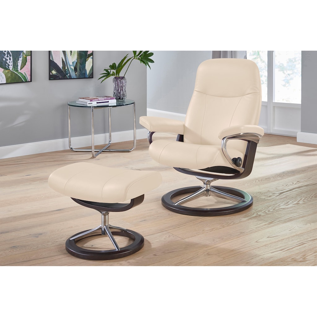 Stressless® Relaxsessel »Garda«, (Set, Relaxsessel mit Hocker)