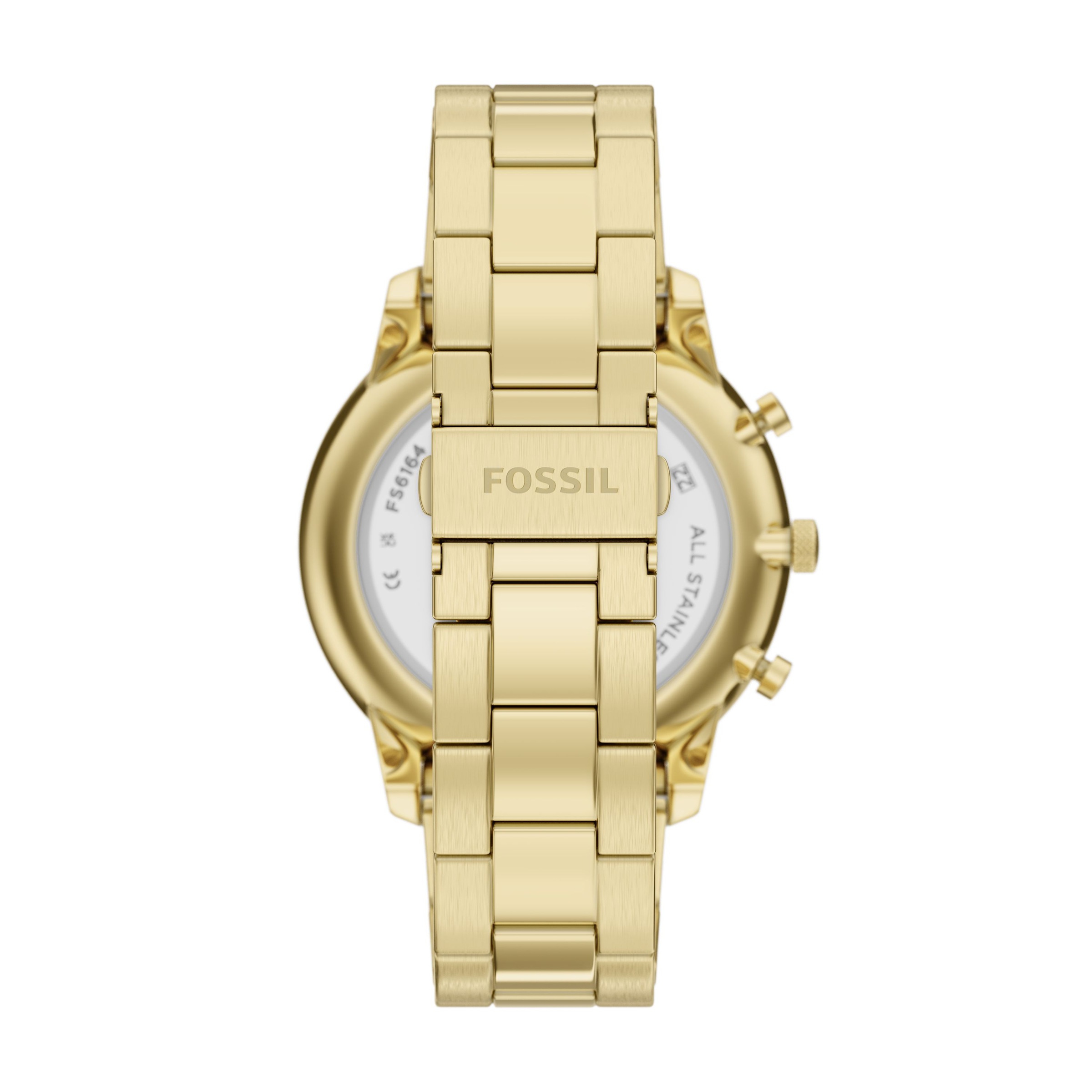 Fossil Neutra Chronograph Watch Yellow Gold Green 3