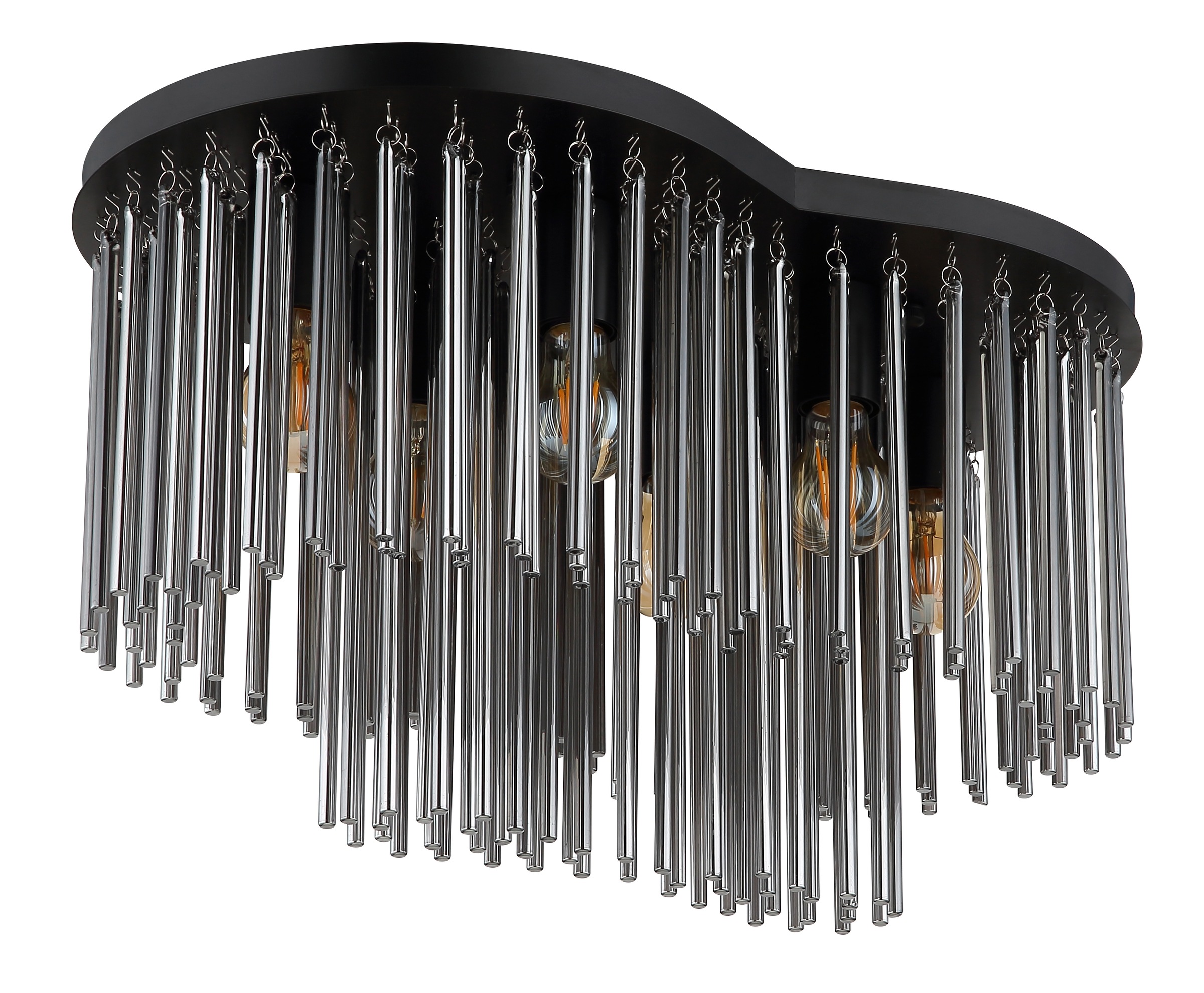 GLOBO LIGHTING Deckenleuchte »GORLEY« E27 1 Stk. Deckenleuchte für Wohn- & Esszimmer Rauchglas