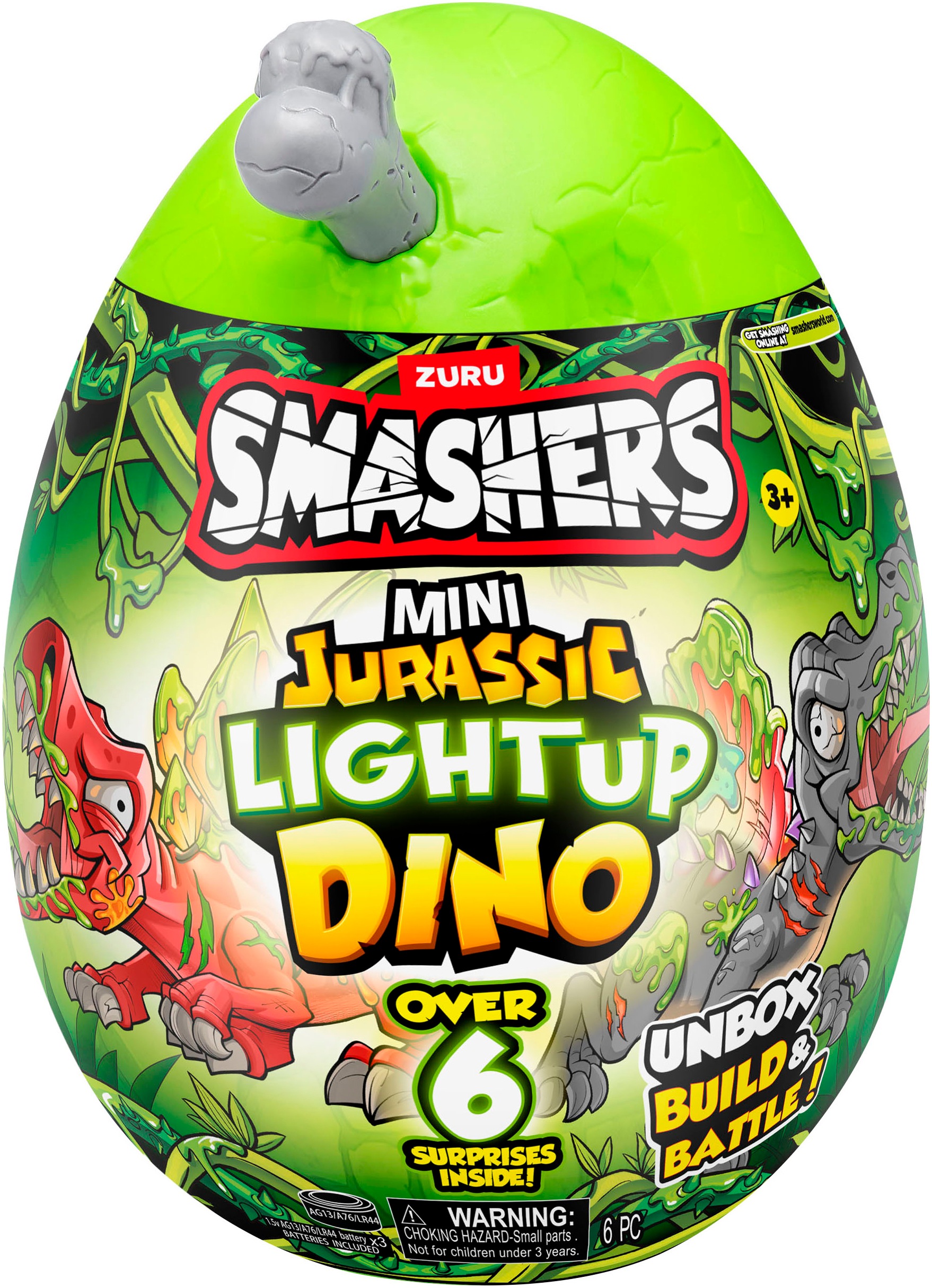 SMASHERS Spielfigur »Smashers, Jurassic Light Up Dino Ei Mini«, mit Funktion; Lieferung erfolgt sortiert (unterschiedliche Charaktere)