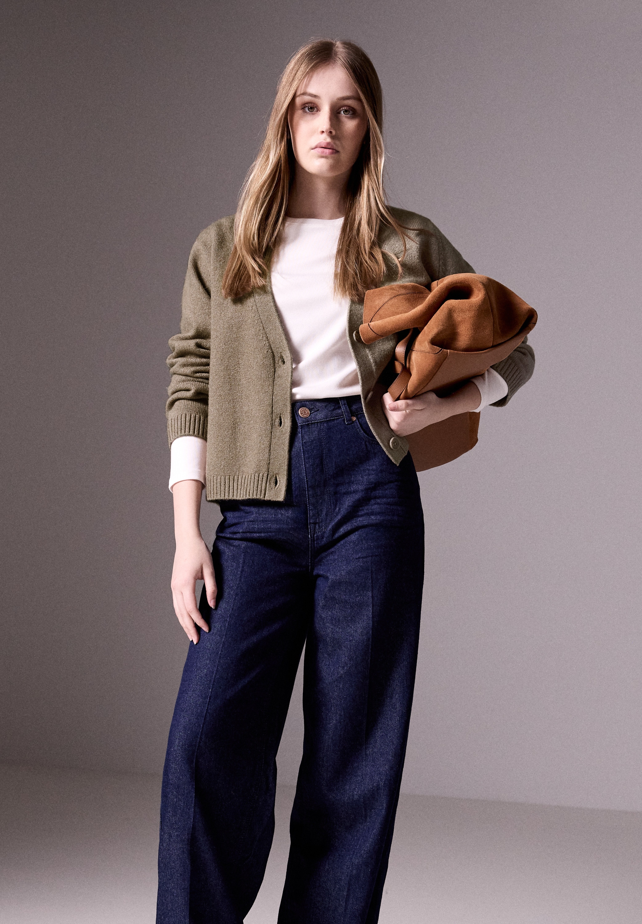 STREET ONE STUDIO Strickjacke aus softem Materialmix