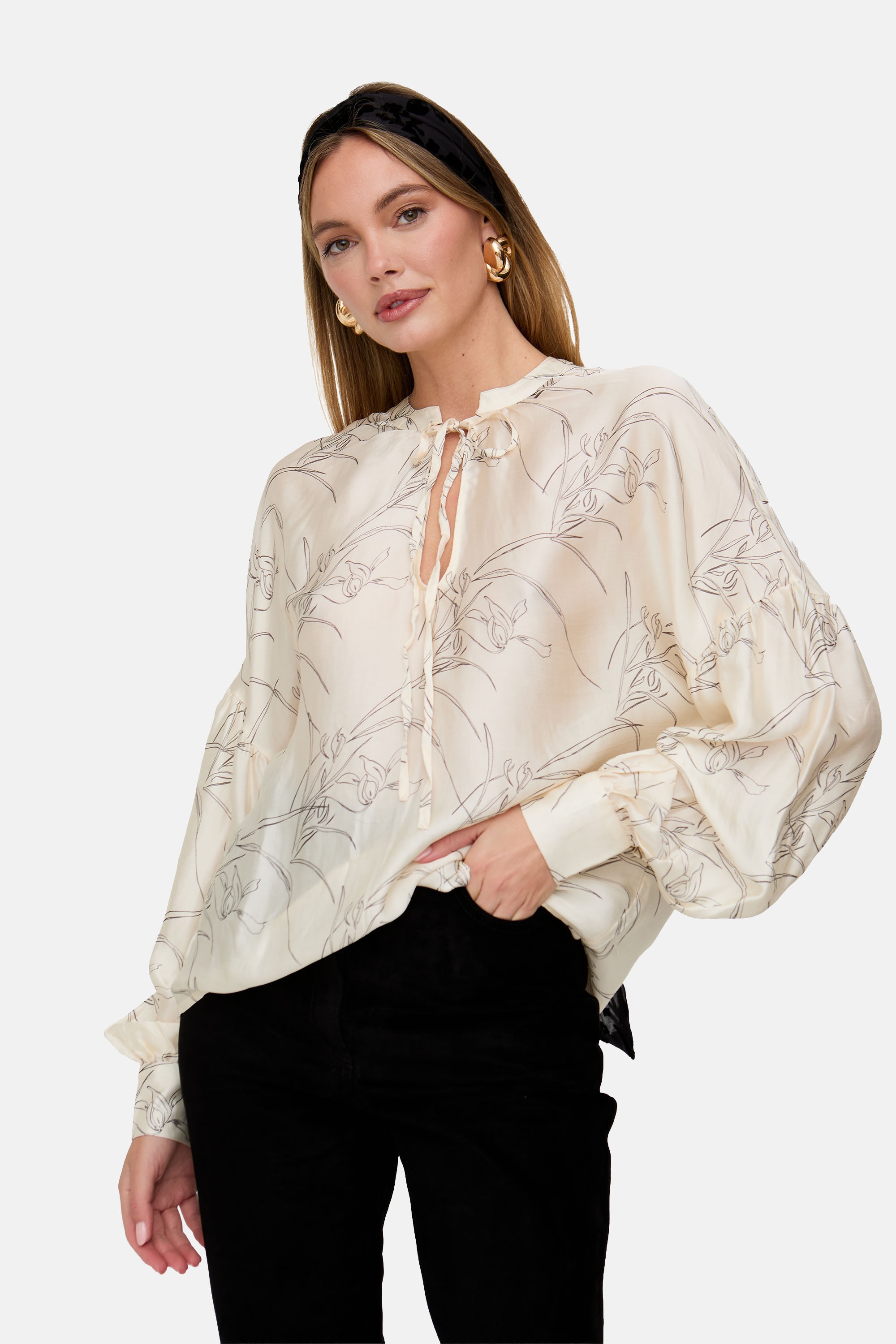 Lily and Lionel Hemdbluse »Rosetti Billowy Sleeves Floral Print Blouse Damen«