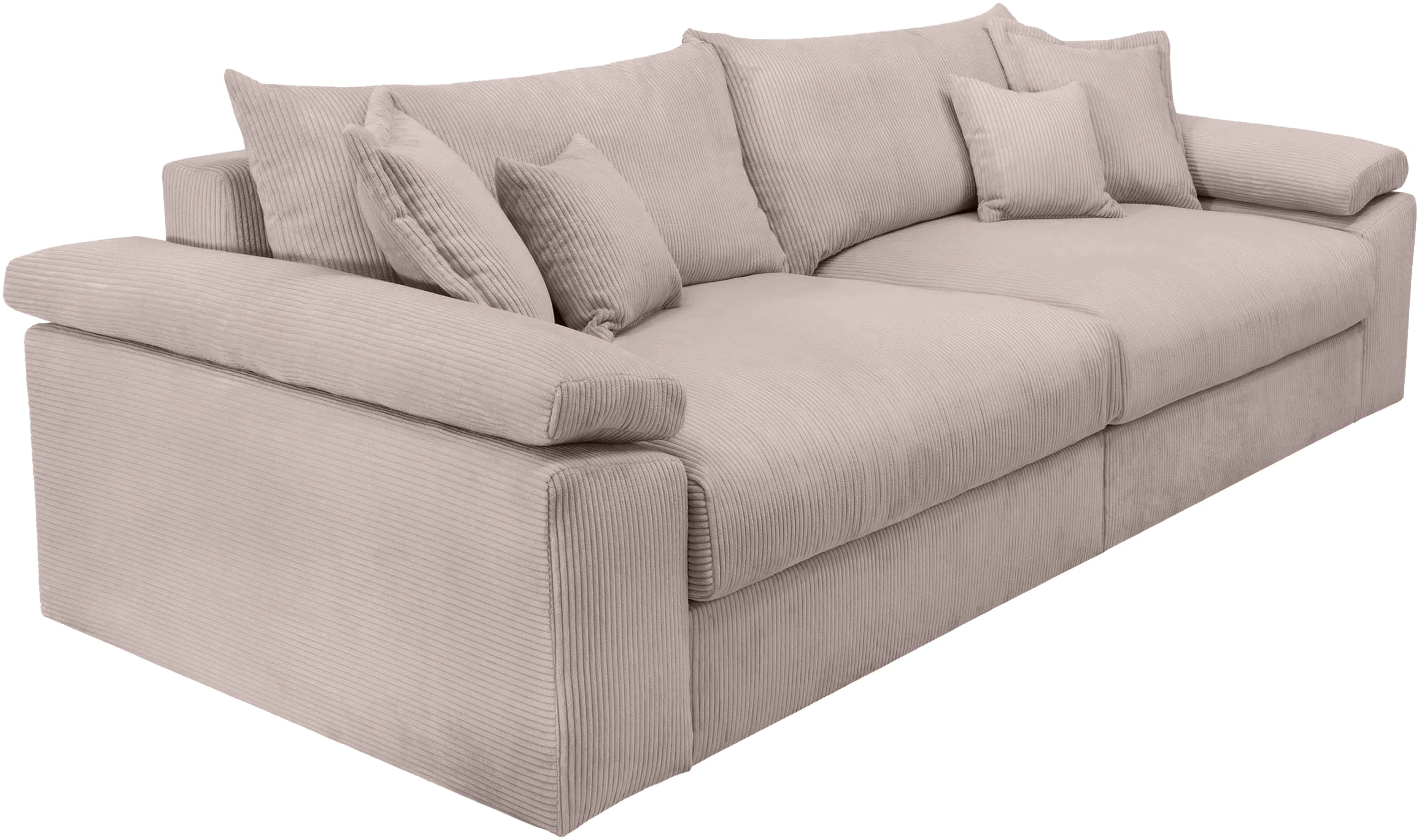Home affaire Big-Sofa »Soft&Cosy XXL - Breite 303 cm«, Mega-Sofa, in Cord, Federkern-Polsterung