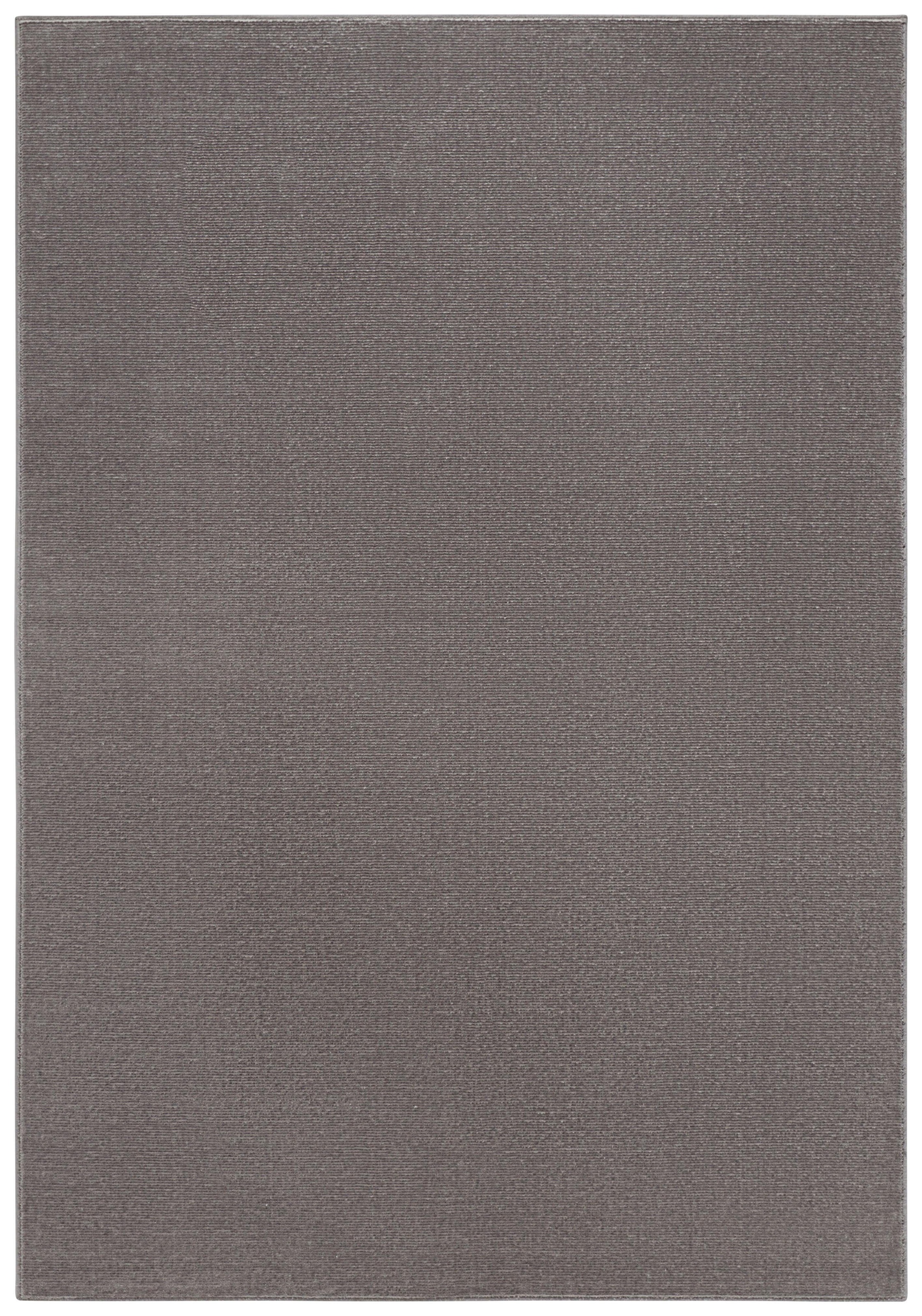 ELLE DECORATION Teppich »Alagnon«, rechteckig, 6 mm Höhe, Kurzflor, Streifen Optik, samtige Oberfläche, Unifarben Design